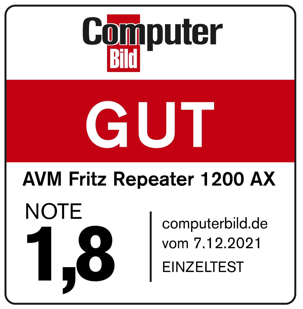 AVM FRITZ!Repeater 1200 AX Repeater - WLAN - Wifi-6 AVM FRITZ!Repeater 1200 AX Repeater - WLAN - Wifi-6