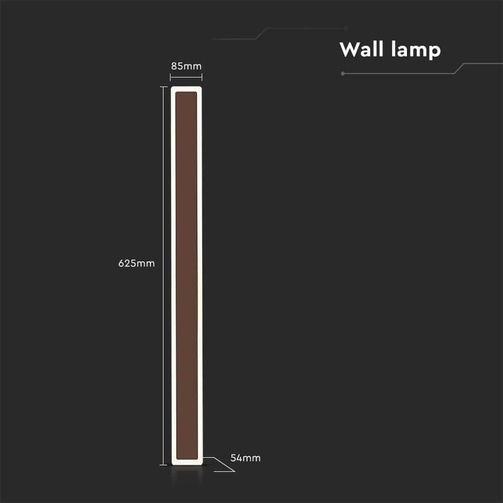 V-TAC LED-Wandleuchte VT-11117, EEK: E, 17 W, 2330 lm, 4000 K, braun V-TAC LED-Wandleuchte VT-11117, EEK: E, 17 W, 2330 lm, 4000 K, braun