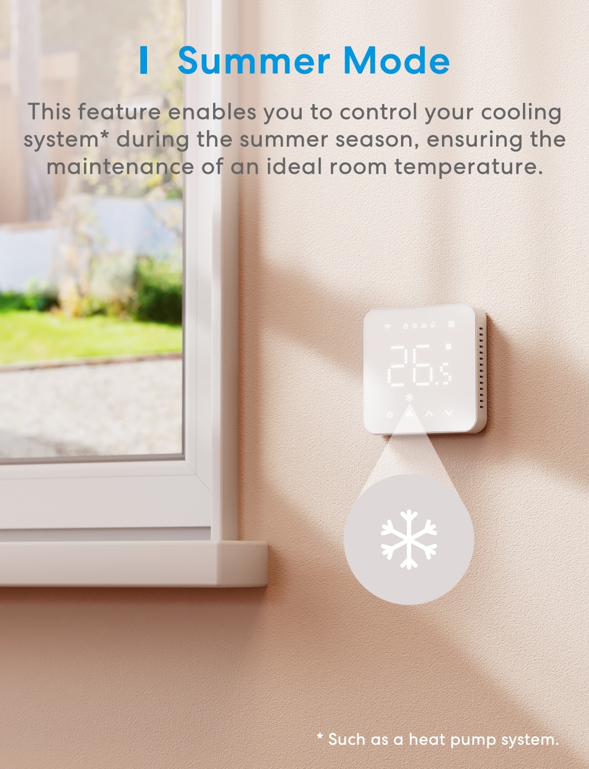 MEROSS Smart Thermostat MTS200BHK-EU, WLAN, für Fußboden / Heizkörpersteuerung