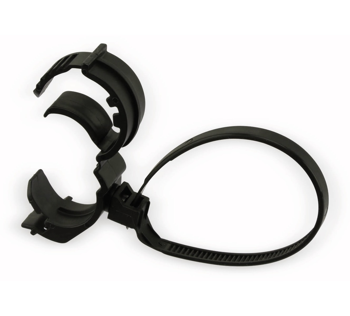 Kabelbinder für Rohrmontage, schwarz, 130 mm