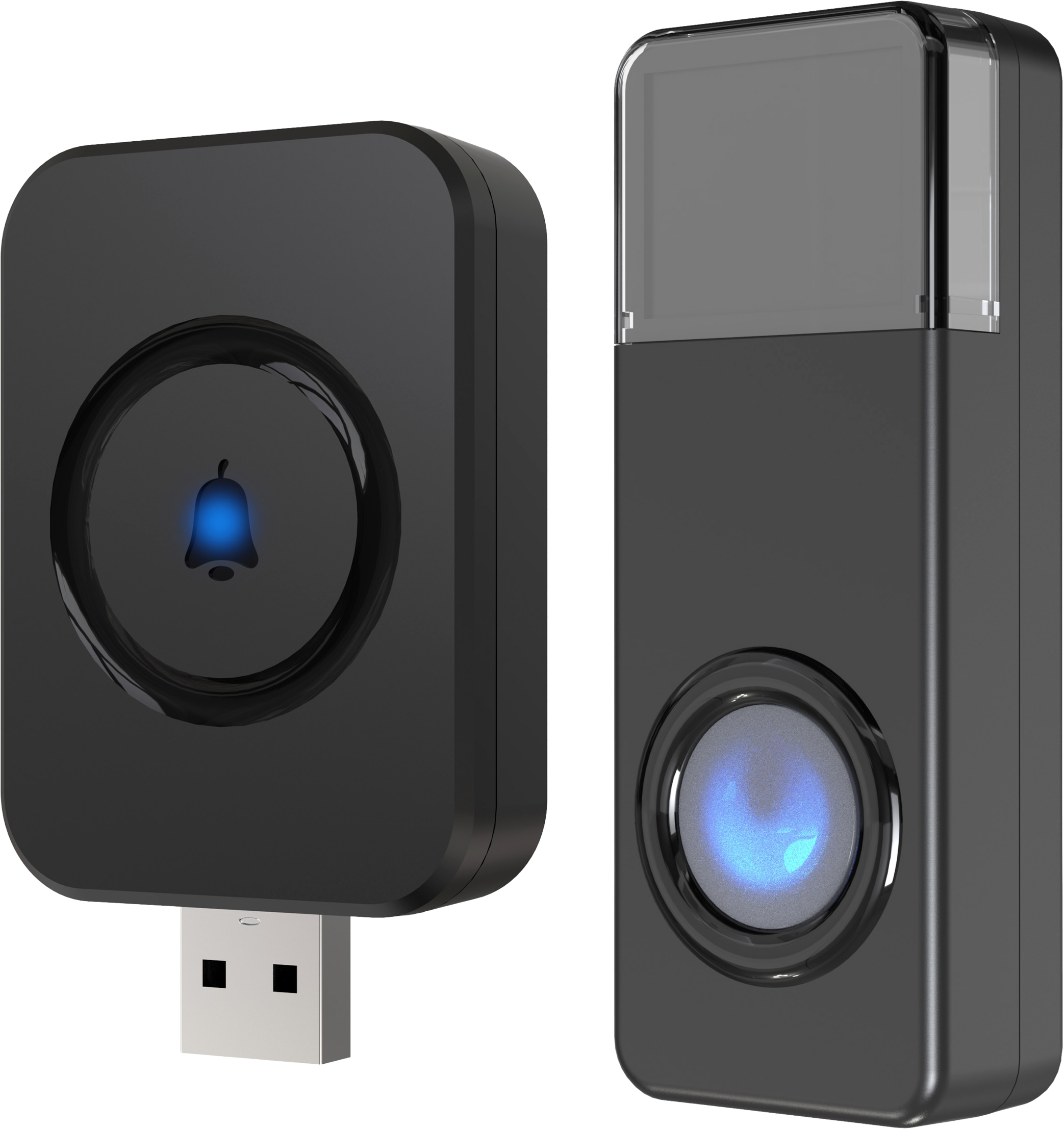 REV Funk-Gong Orchestra, für USB-Steckdose, 100 m, schwarz