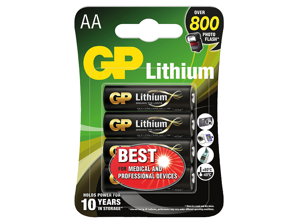 GP Mignon-Batterie EXCELLENT Lithium, 4 Stück