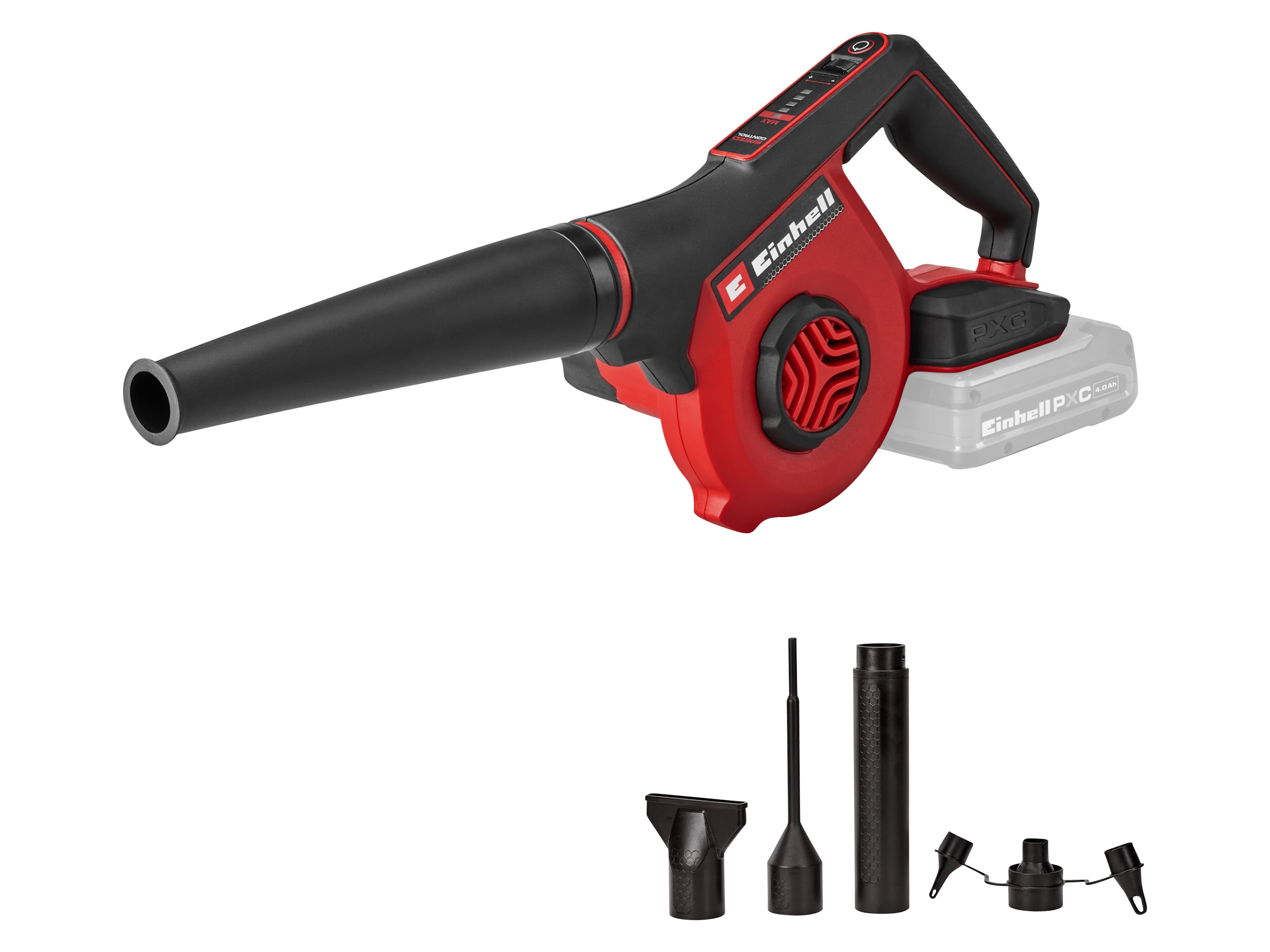 EINHELL Akku-Bläser TE-CB 18/270 Li+ + Starterkit 4,0 Ah