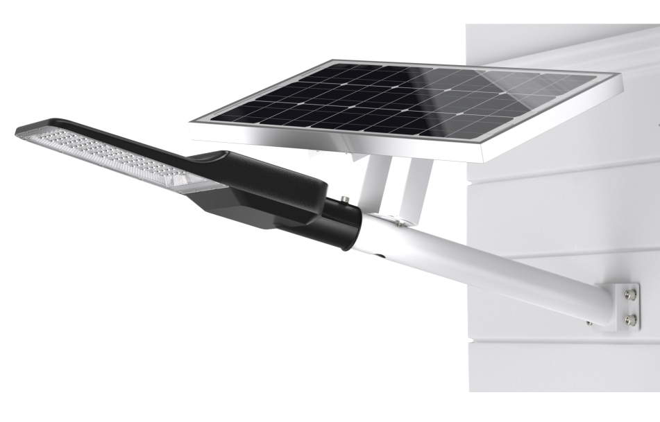 ENOVALITE Solar LED-Straßenleuchte-PRO, 400 W, 5200 lm, 6500 K