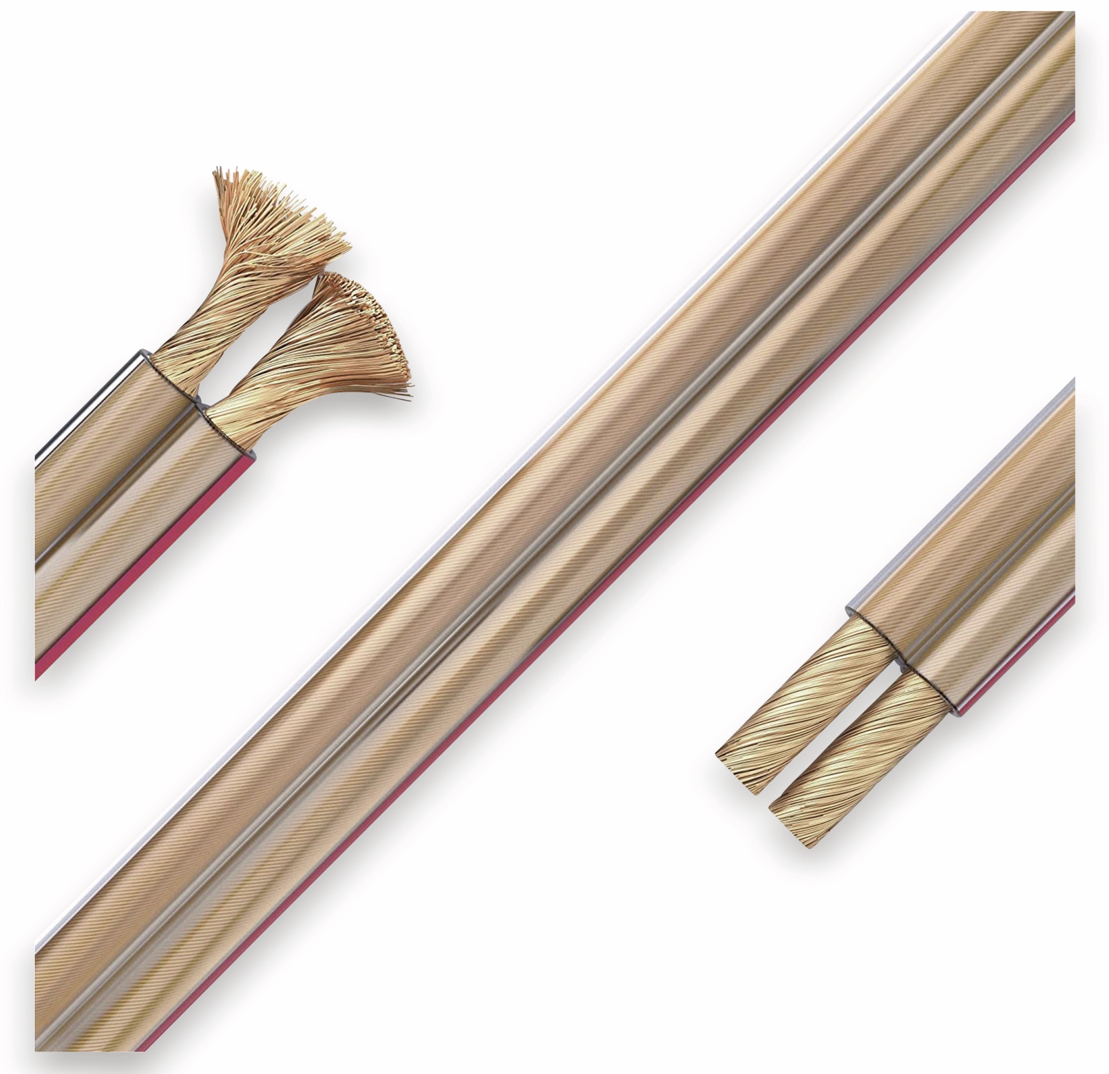PURELINK Lautsprecherkabel, 2x2,5 mm², 10 m, transparent, OFC PURELINK Lautsprecherkabel, 2x2,5 mm², 10 m, transparent, OFC