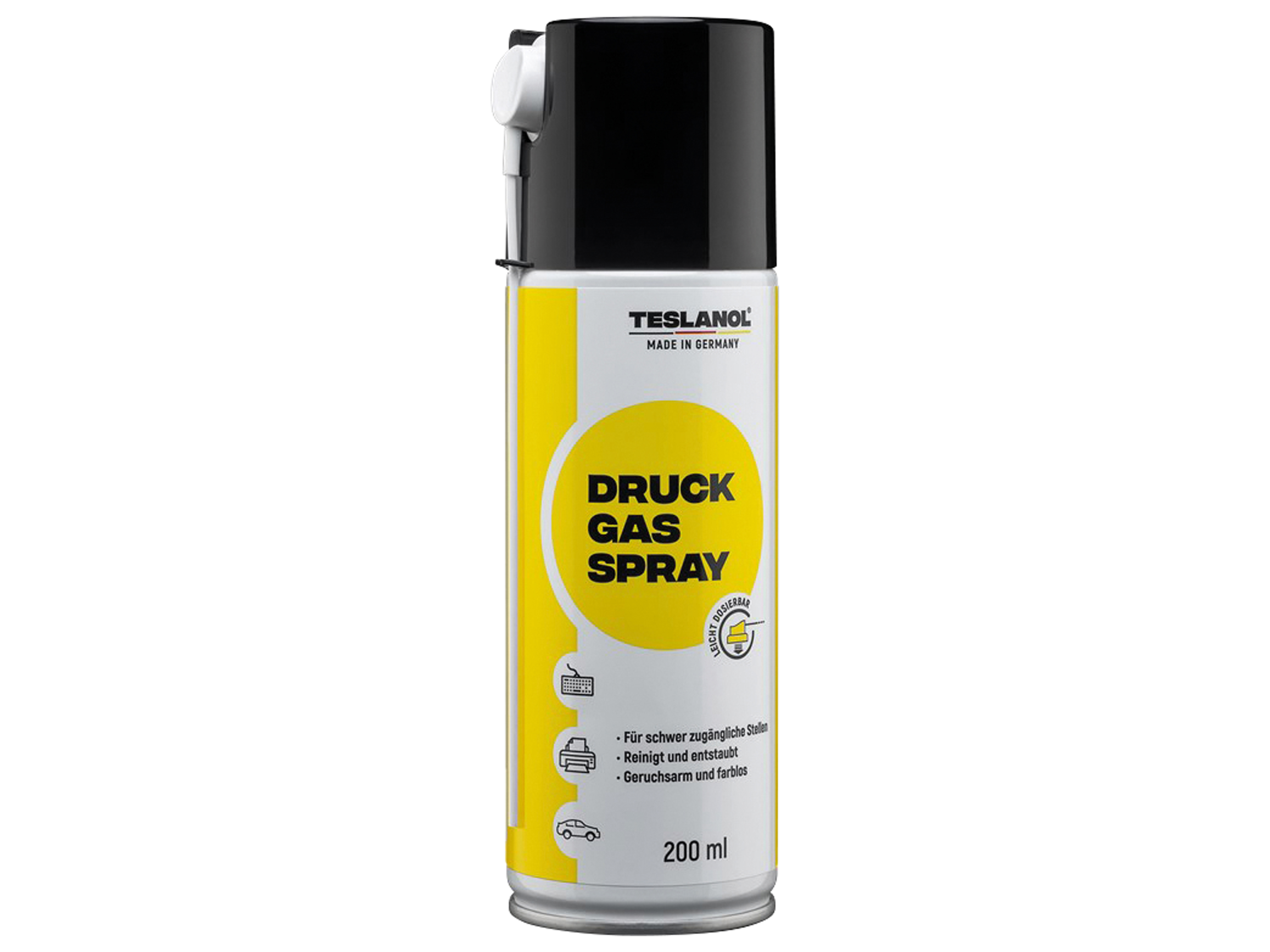 TESLANOL Druckluftspray 26002, 200 ml, 4 Stück