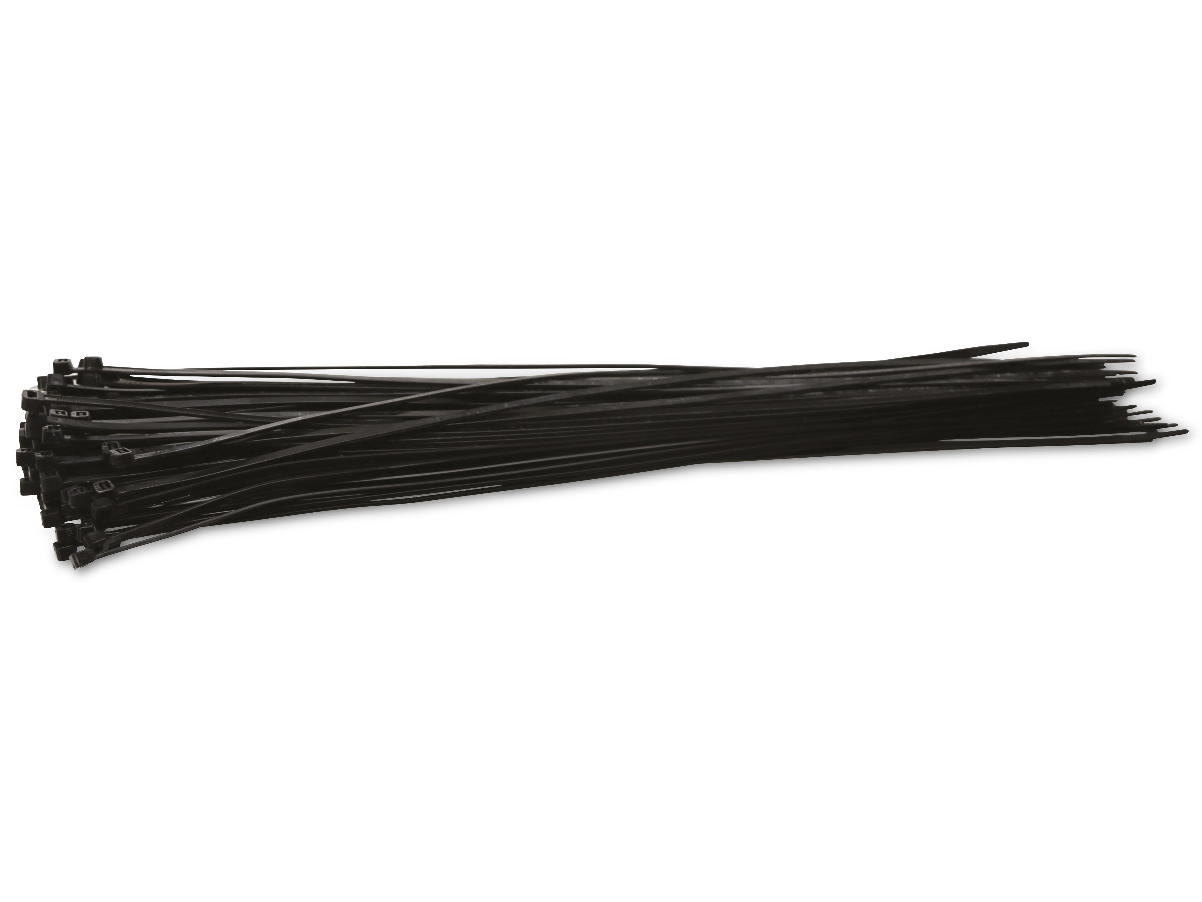 KSS Kabelbinder-Sortiment Polyamid 6.6, schwarz, 432x4,8, UV-beständig, 100 Stück KSS Kabelbinder-Sortiment Polyamid 6.6, schwarz, 432x4,8, UV-beständig, 100 Stück
