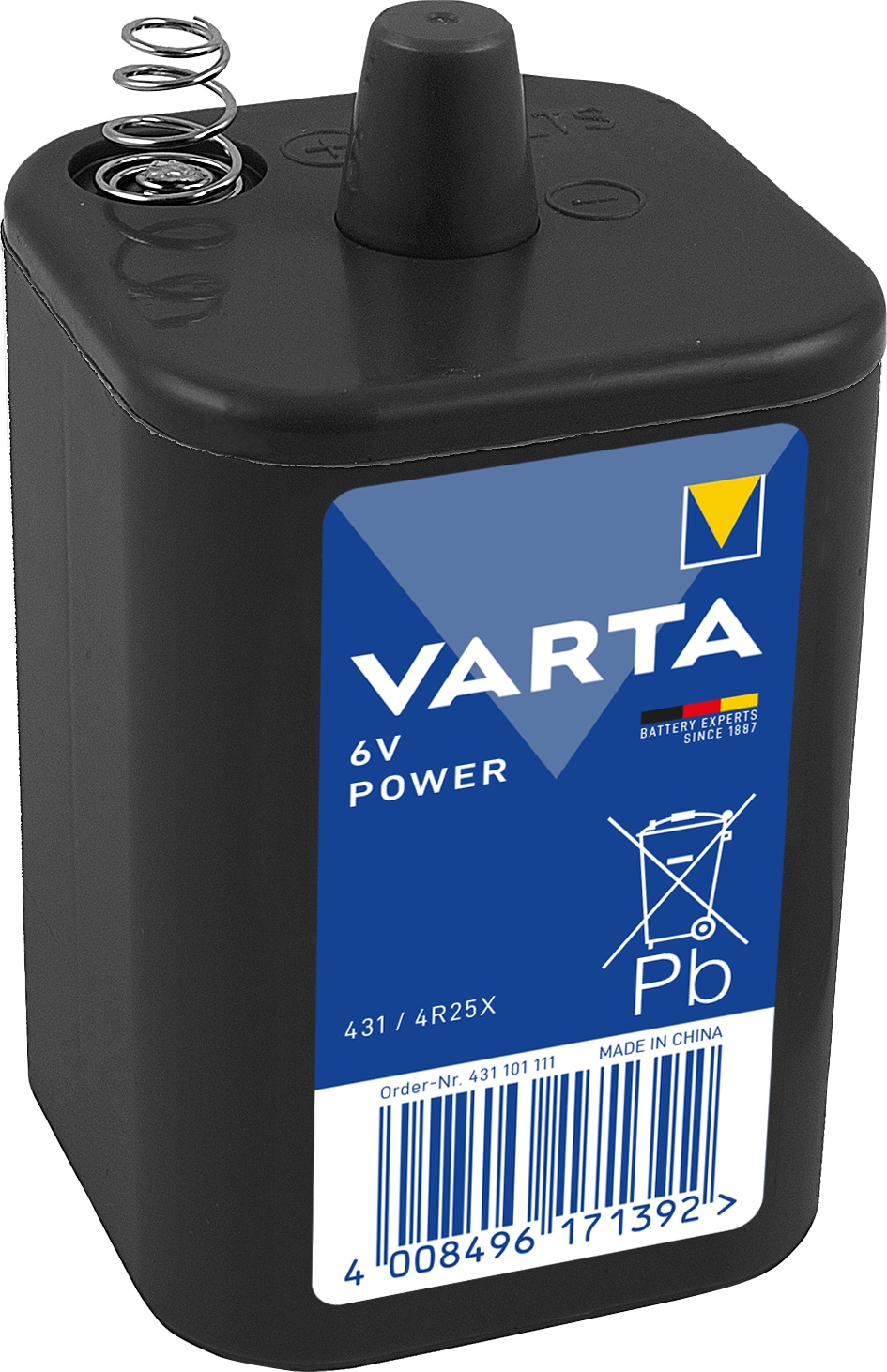 VARTA Batterie Zink-Kohle, 431, 6V, 8.500mAh, 1 Stück VARTA Batterie Zink-Kohle, 431, 6V, 8.500mAh, 1 Stück