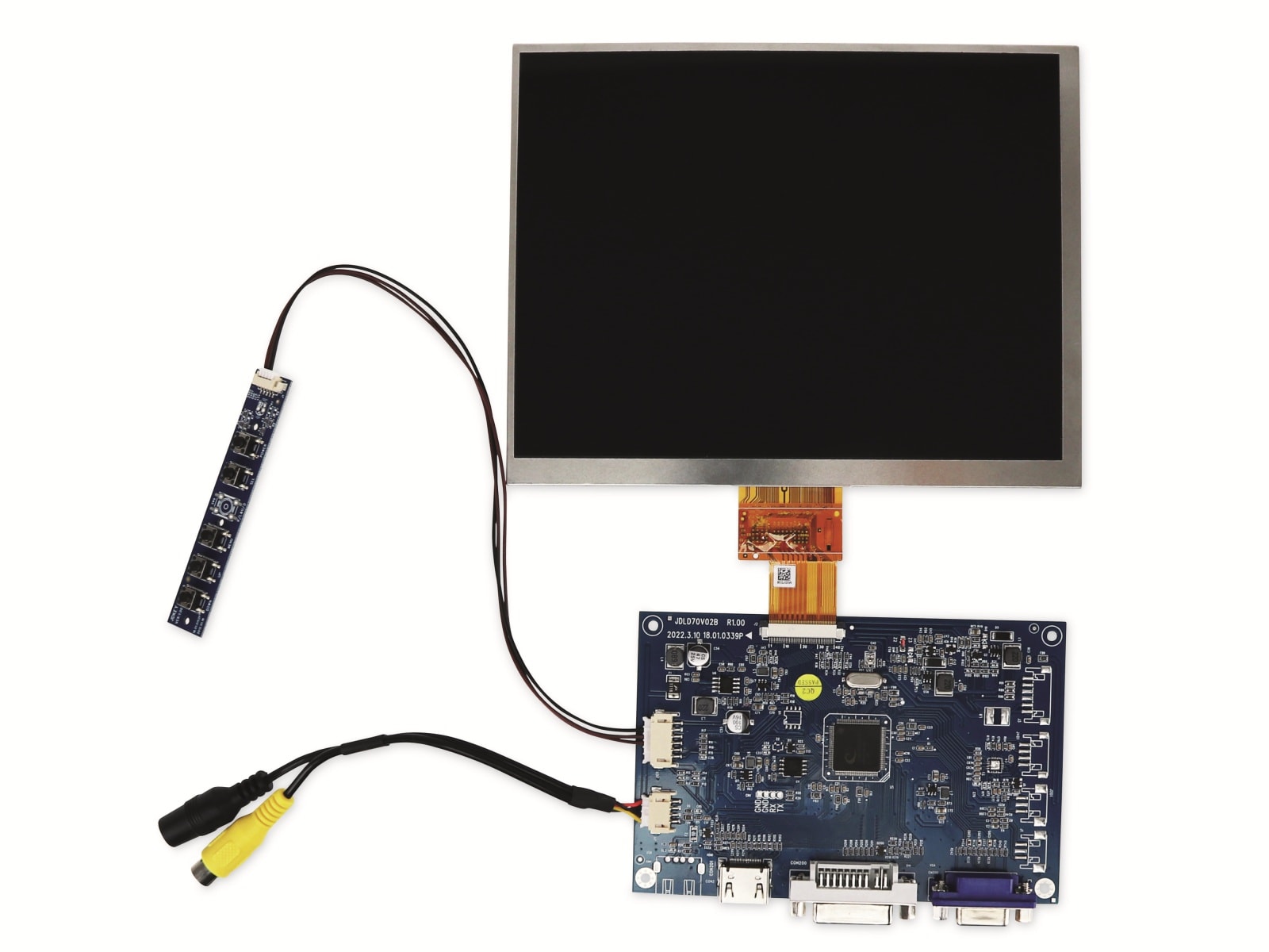 20,3 cm (8") Display-Set LS-8, HDMI/DVI/VGA/CVBS