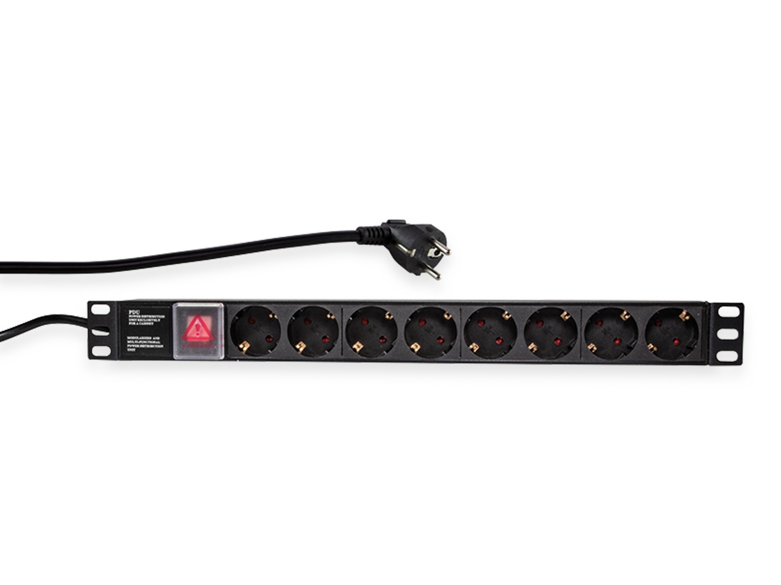 LOGILINK Steckdosenleiste 19", 8-fach, Schutzkontaktstecker, Schalter, schwarz LOGILINK Steckdosenleiste 19", 8-fach, Schutzkontaktstecker, Schalter, schwarz