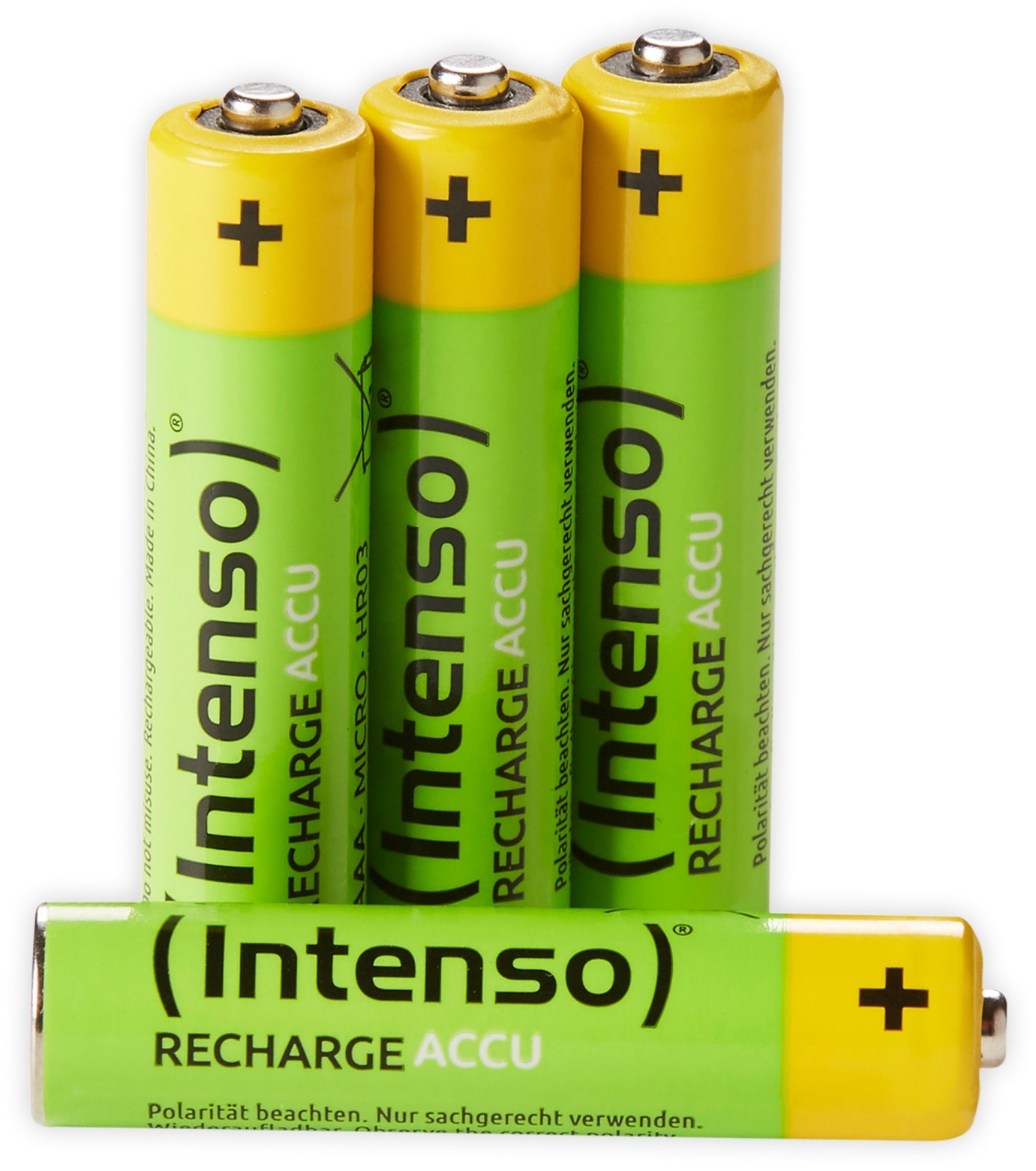 INTENSO NiMH-Akku AAA HR03, 1000 mAh, 4 Stück