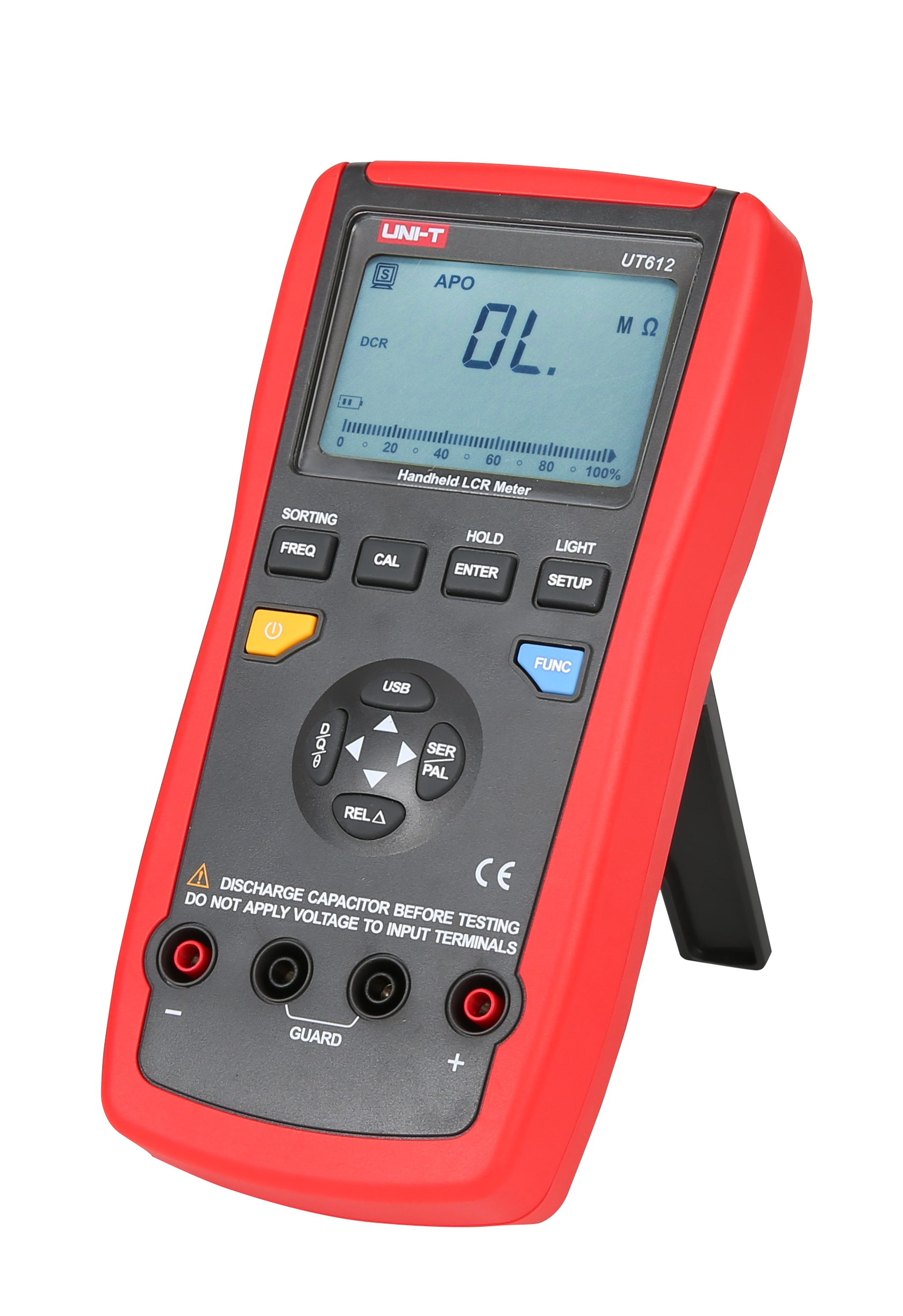 UNI-T Digitales LCR-Messgerät UT612, USB, 100 kHz UNI-T Digitales LCR-Messgerät UT612, USB, 100 kHz