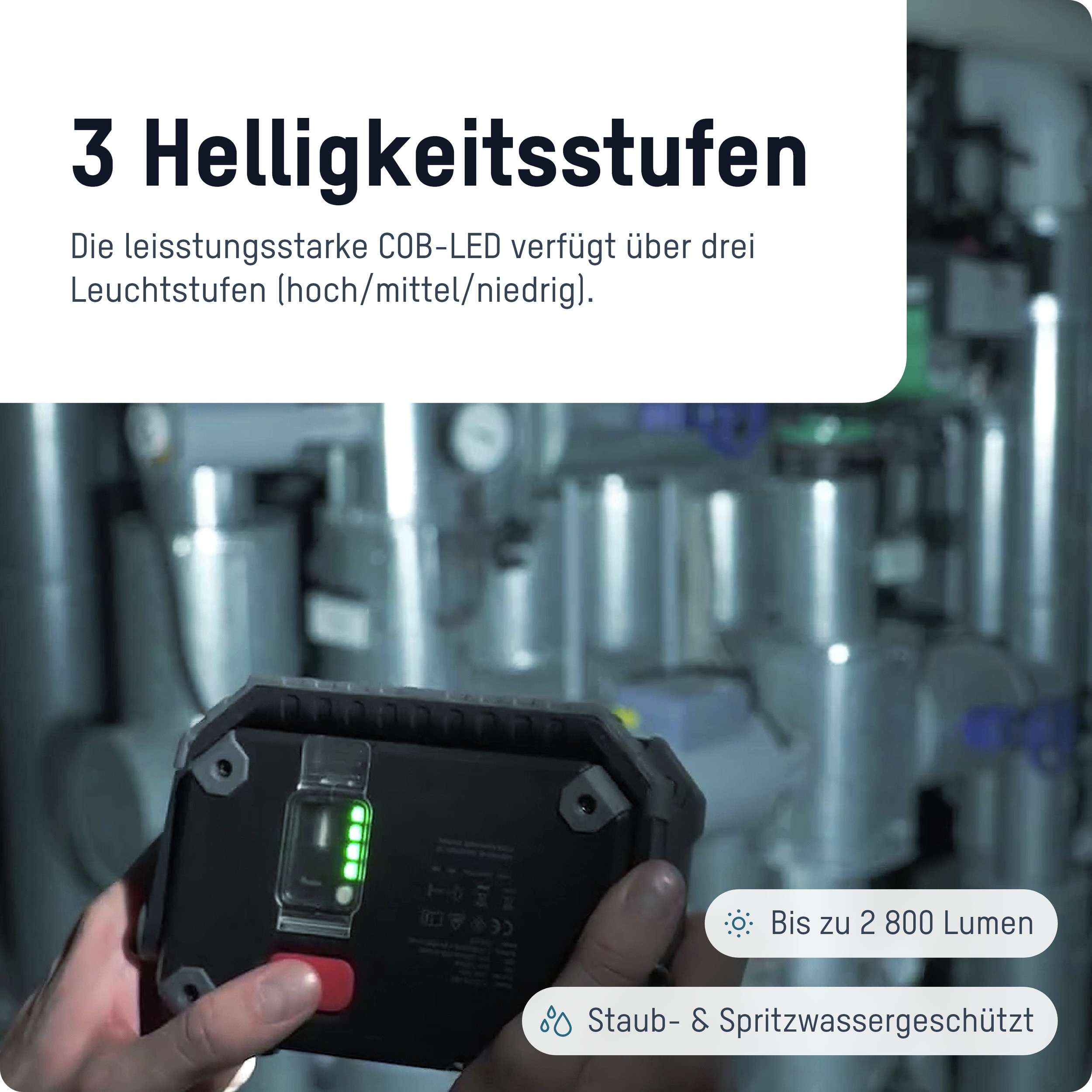ANSMANN LED-Arbeitsleuchte FL2500R, 30 W, 2400 lm, Akkubetrieb