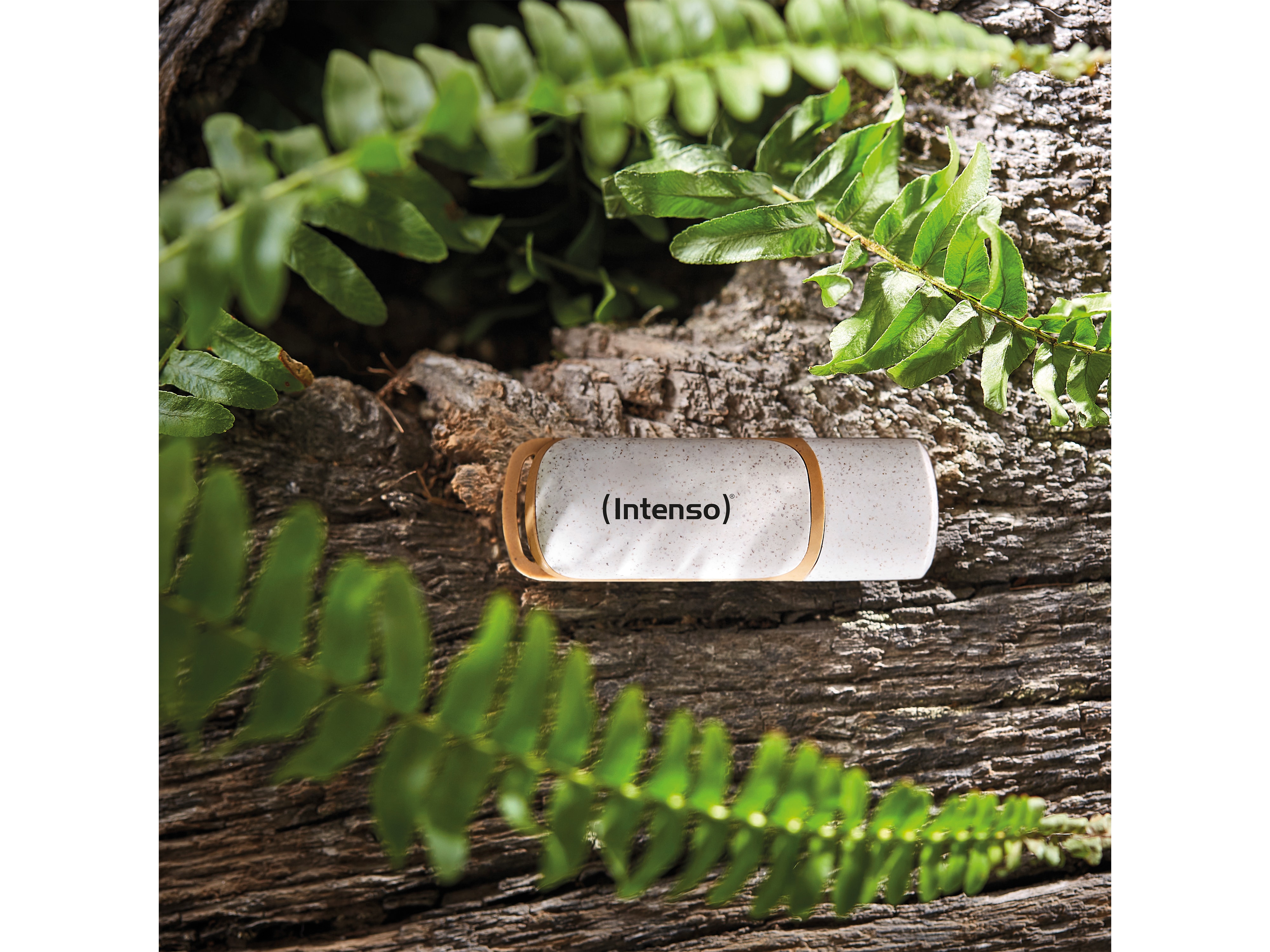 INTENSO USB 3.2-Stick INTENSO Green Line, 128 GB, beige/braun