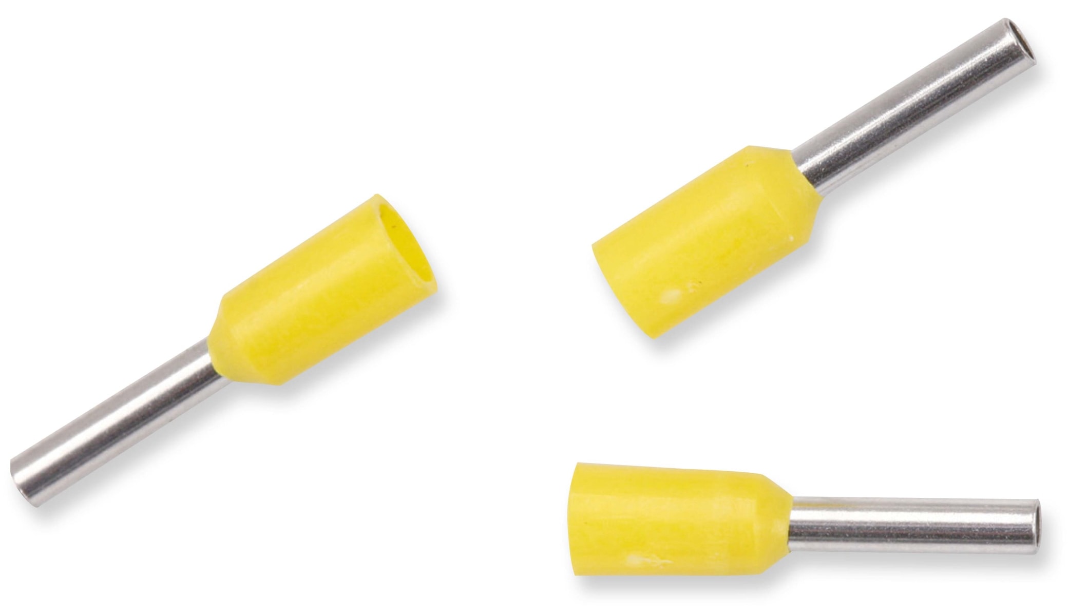 Aderendhülsen, 1,00 mm², 50 Stück, 8 mm, gelb