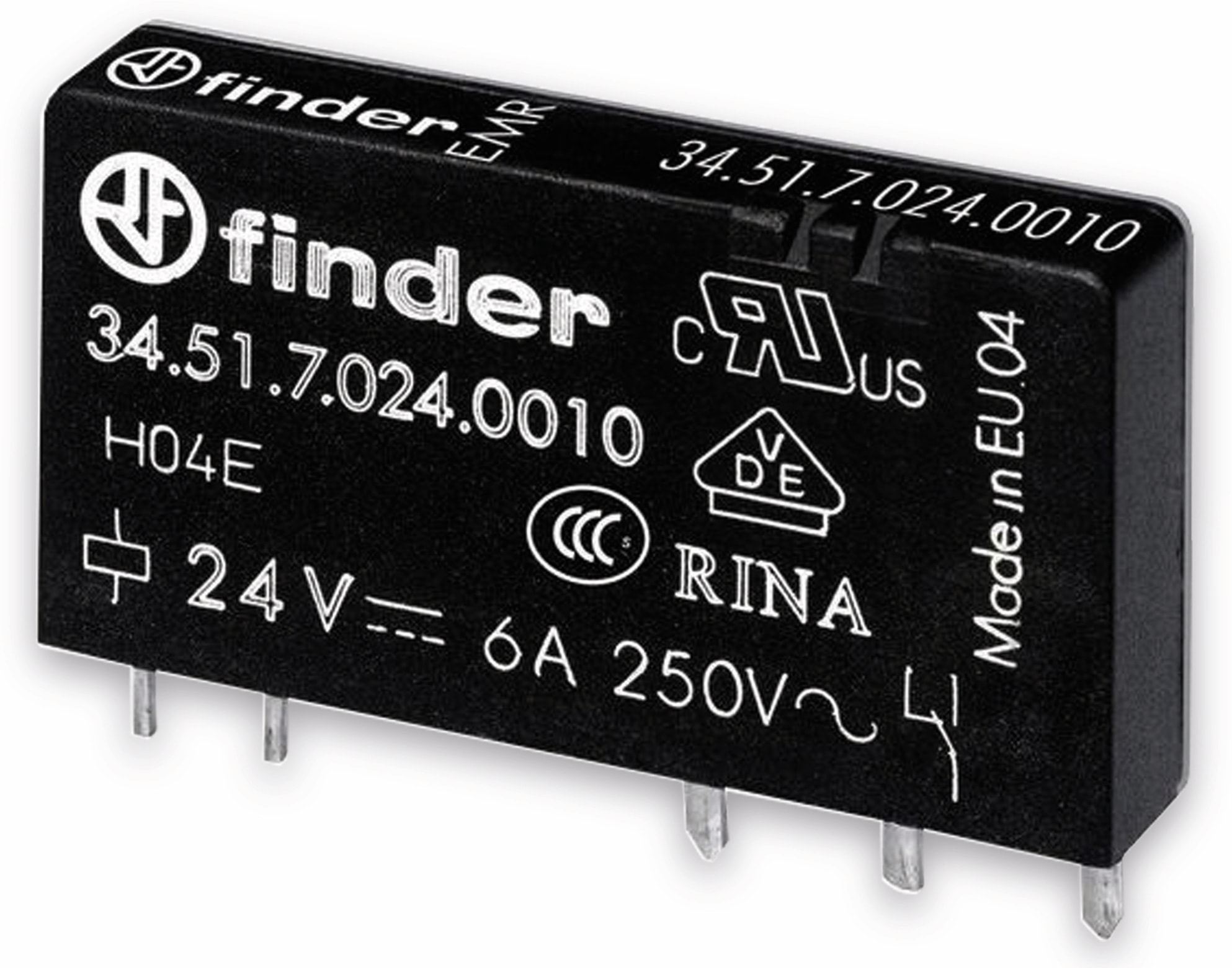 FINDER Relais 34.51, 60 V-, 1xUM, 6 A