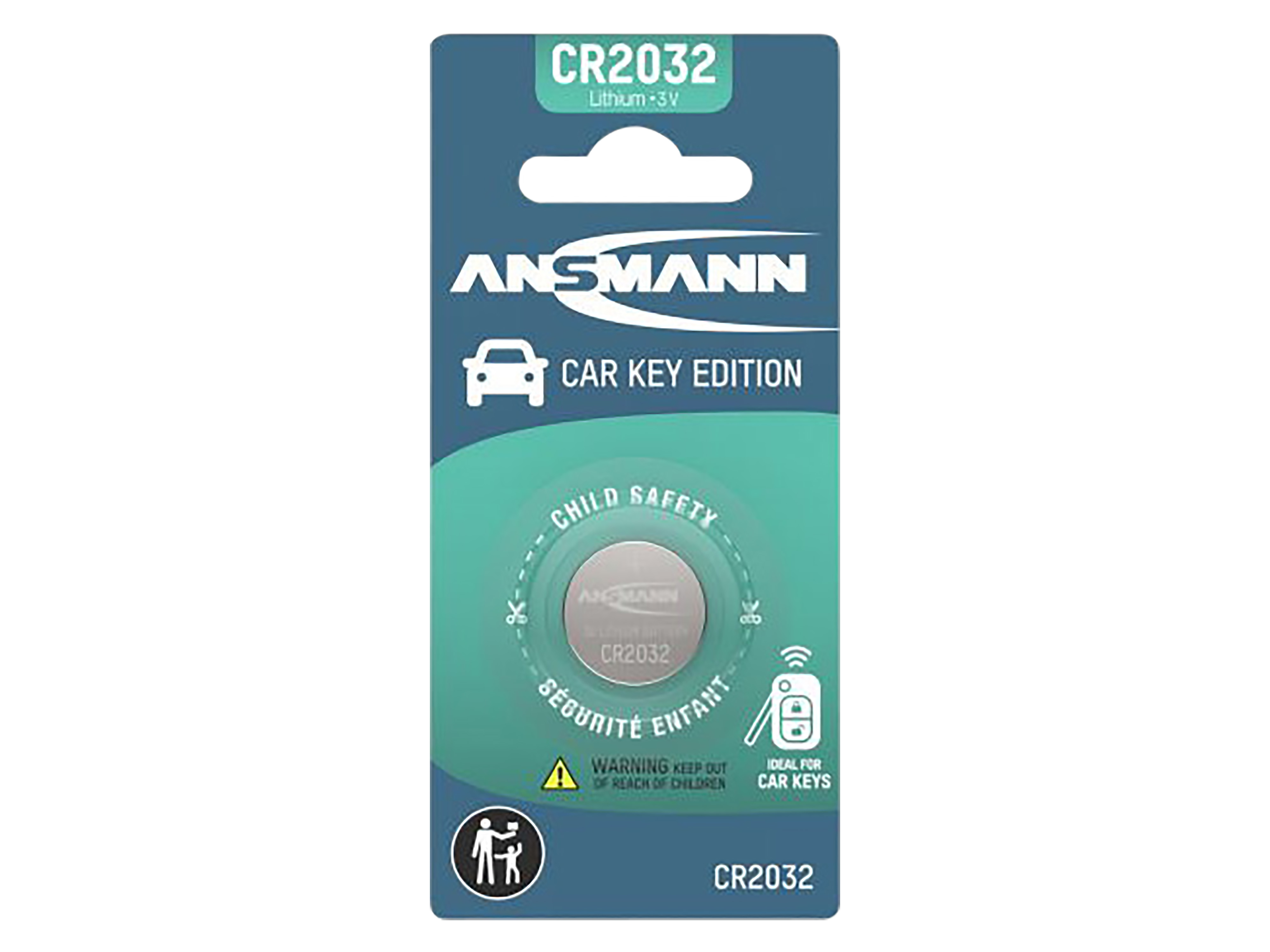 ANSMANN Knopfzelle, CR2032, Lithium, 3 V