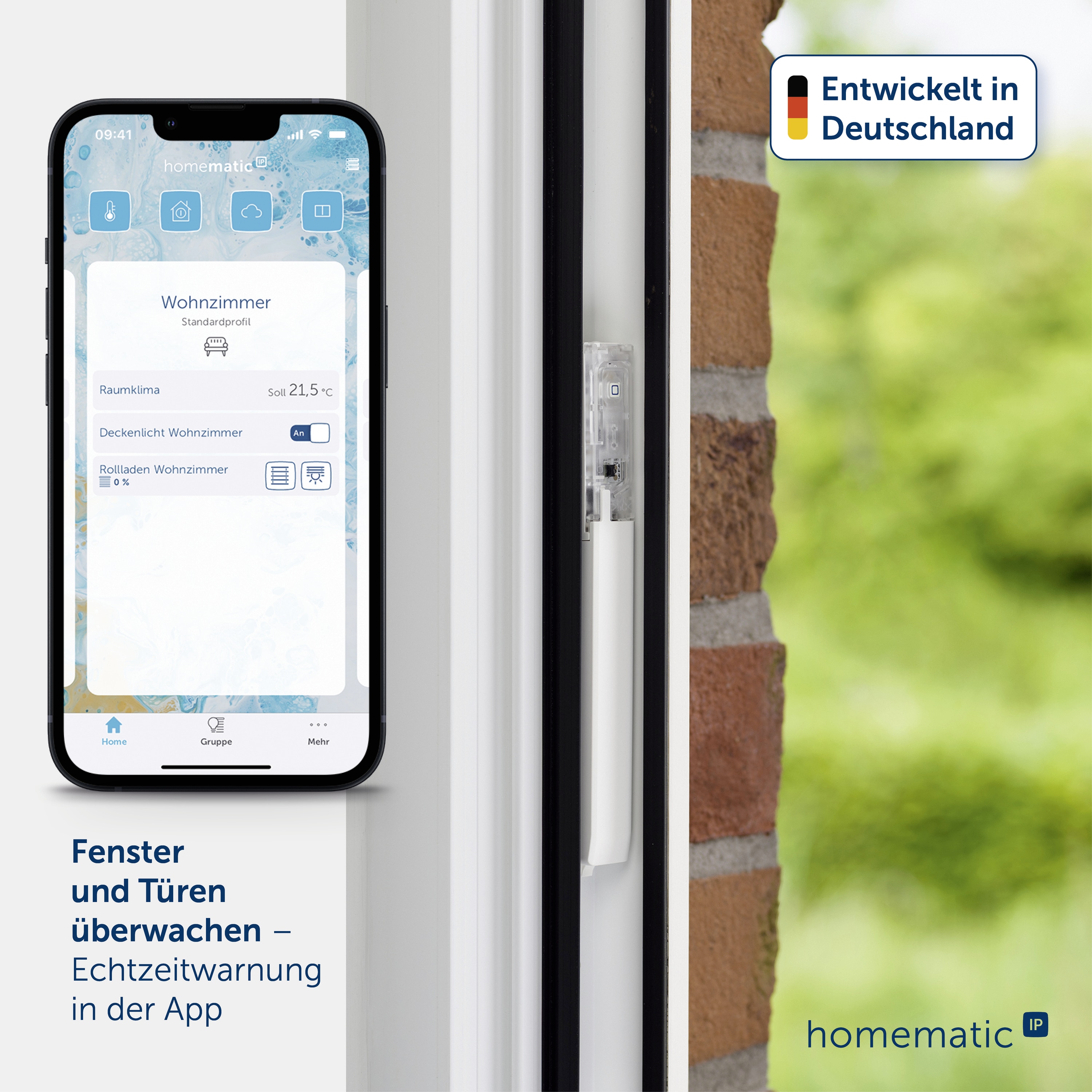 HOMEMATIC IP Smart Home 151039A0, Fenster- und Türkontakt, verdeckter Einbau HOMEMATIC IP Smart Home 151039A0, Fenster- und Türkontakt, verdeckter Einbau