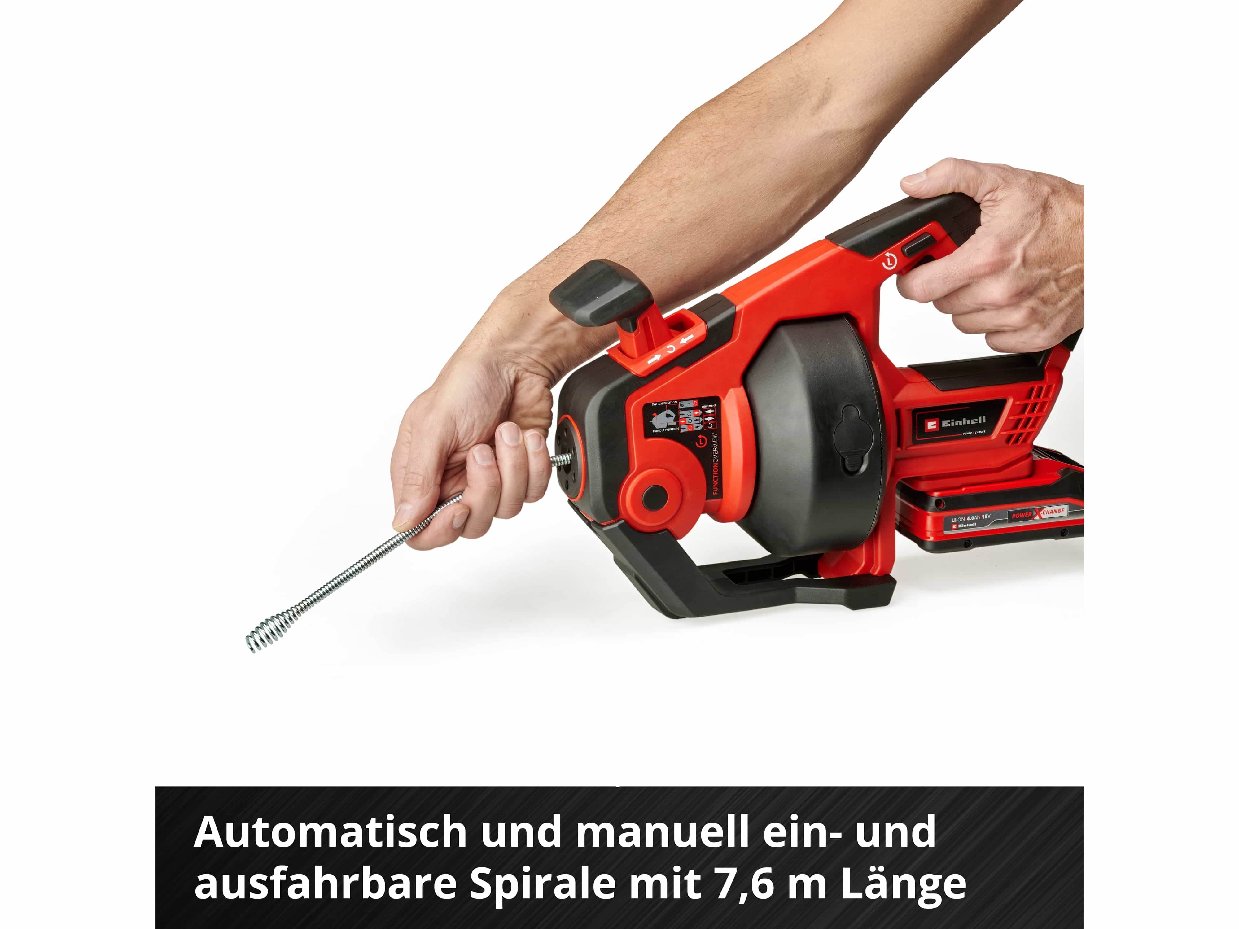 EINHELL Akku-Rohrreiniger TE-DA 18/760 Li Solo EINHELL Akku-Rohrreiniger TE-DA 18/760 Li Solo