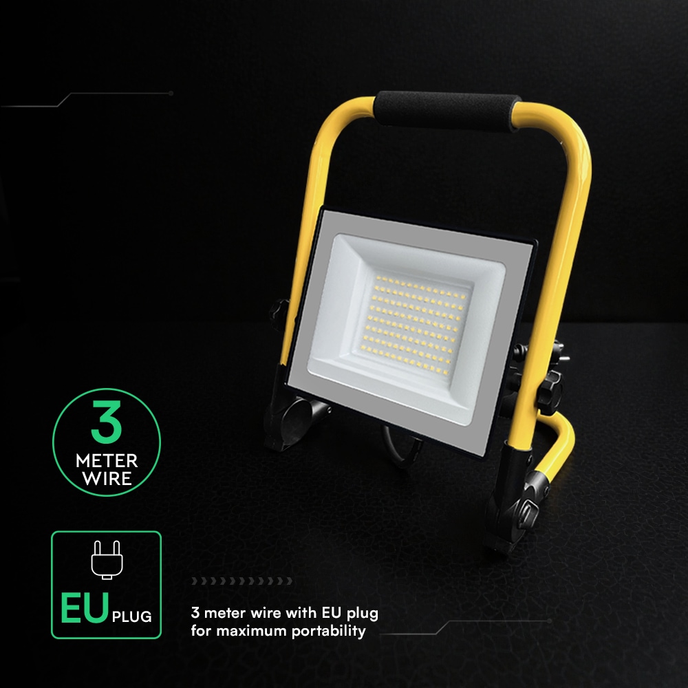 V-TAC LED-Arbeitsleuchte VT-242196, EEK: F, 50W, 5000lm, 6500k, 115° V-TAC LED-Arbeitsleuchte VT-242196, EEK: F, 50W, 5000lm, 6500k, 115°