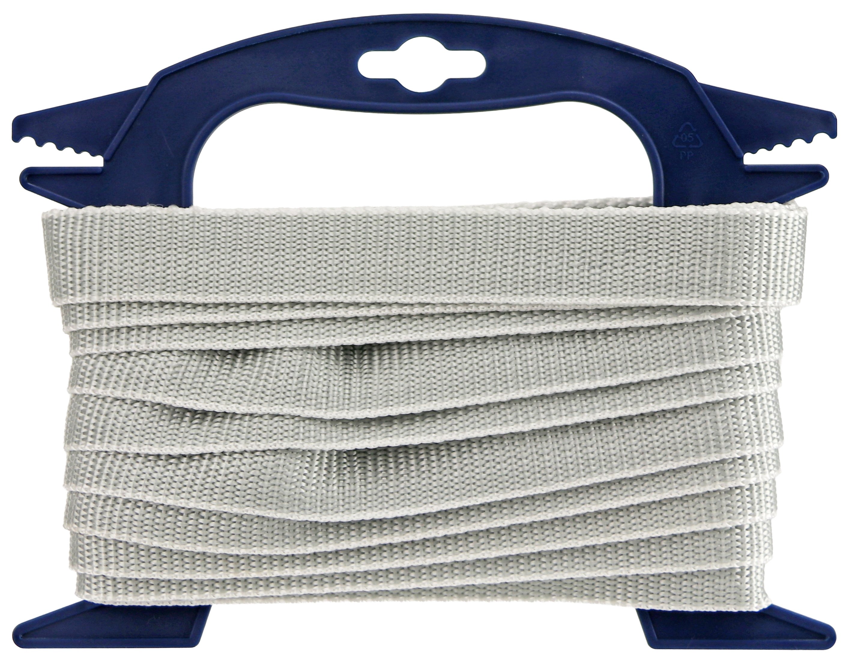 Gurtband, Tragkraft 115 kg, Bruchfestigkeit 460 kg, grau