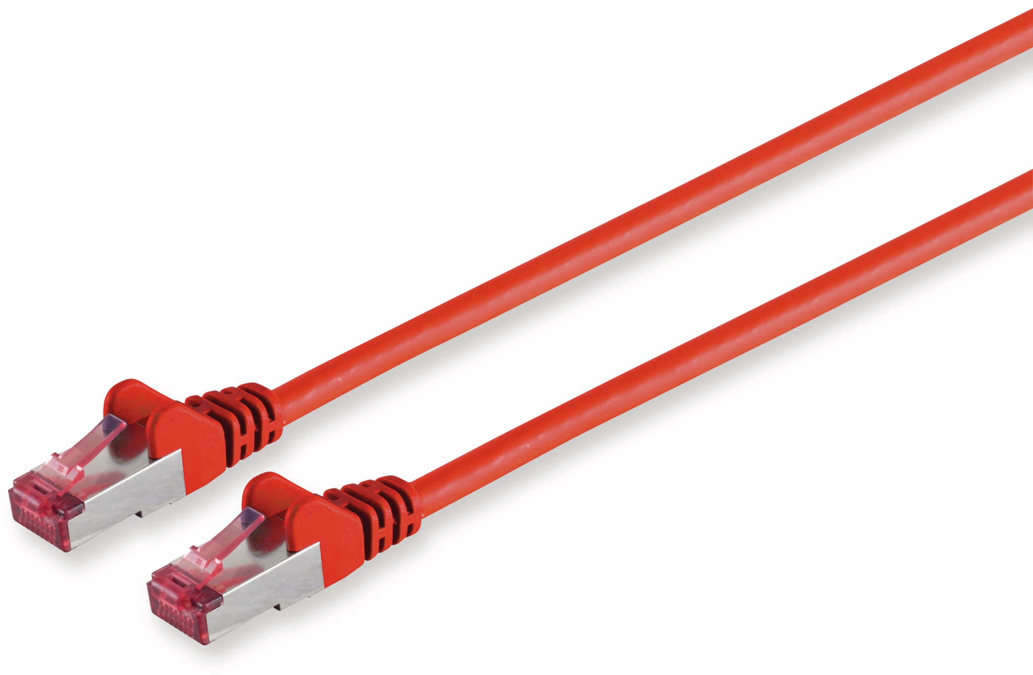 S-IMPULS CAT.6a Netzwerkkabel, S/FTP, PIMF, halogenfrei, rot, 0,15 m S-IMPULS CAT.6a Netzwerkkabel, S/FTP, PIMF, halogenfrei, rot, 0,15 m