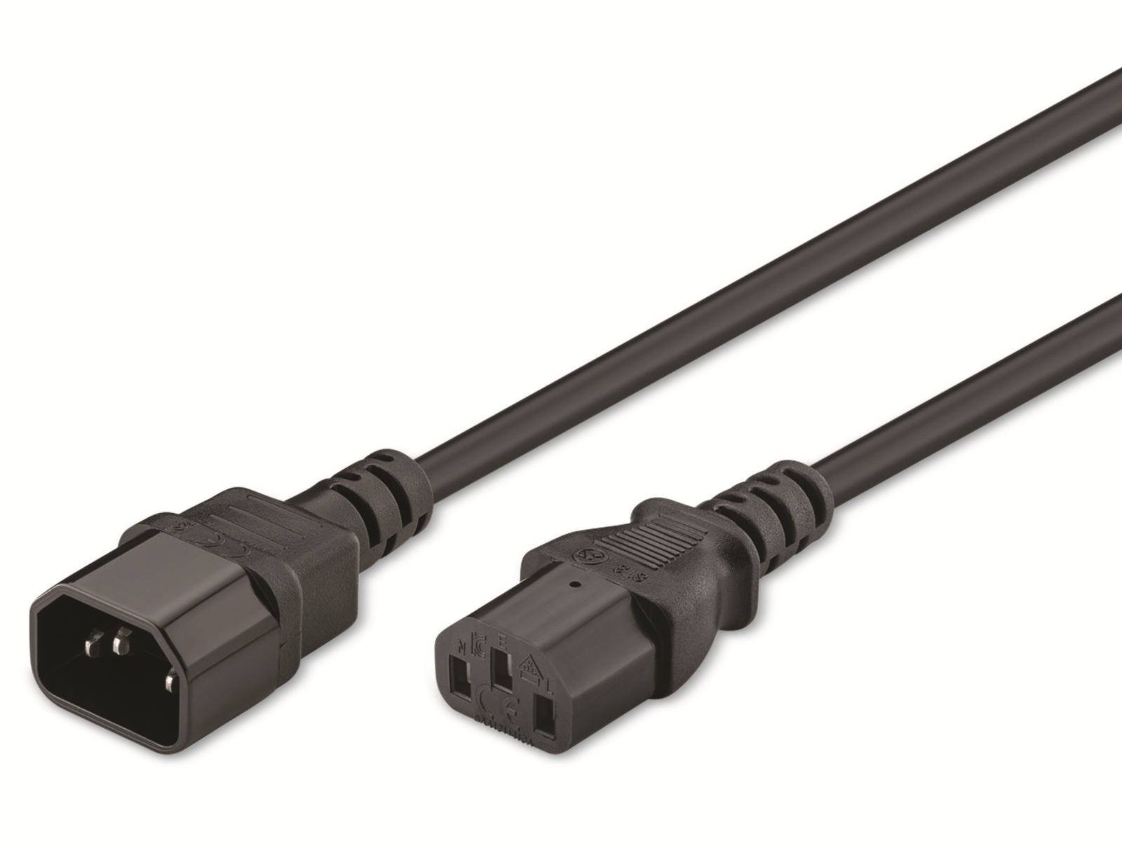 GOOBAY Kaltgeräteverlängerung NK 100 S-500, 5 m, schwarz GOOBAY Kaltgeräteverlängerung NK 100 S-500, 5 m, schwarz