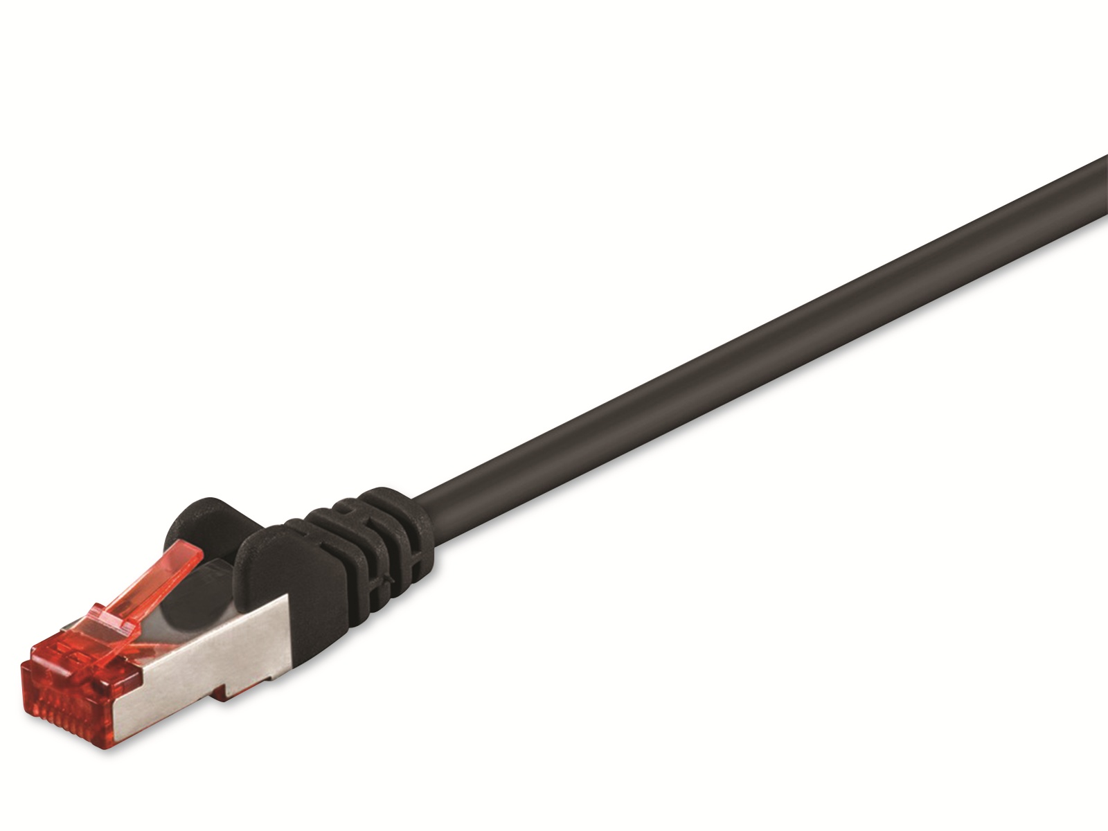 GOOBAY CAT.6 Netzwerkkabel, S/FTP, PIMF, CU, LSZH, schwarz, 10,0 m