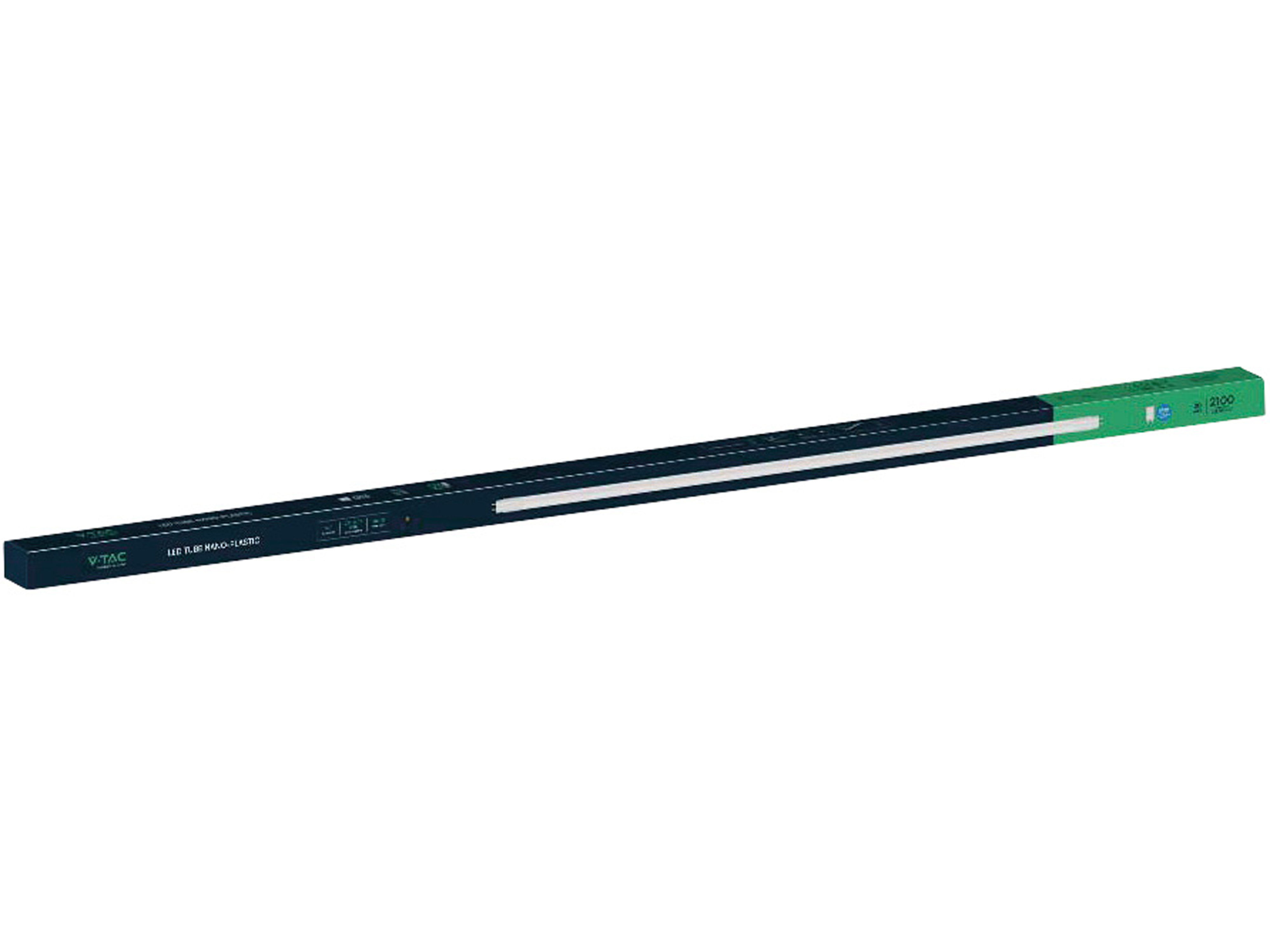 V-TAC LED-Röhre VT-1577, T8, G13, EEK: F, 20 W, 2100 lm, 3000 K, 1500 mm, 25 Stück