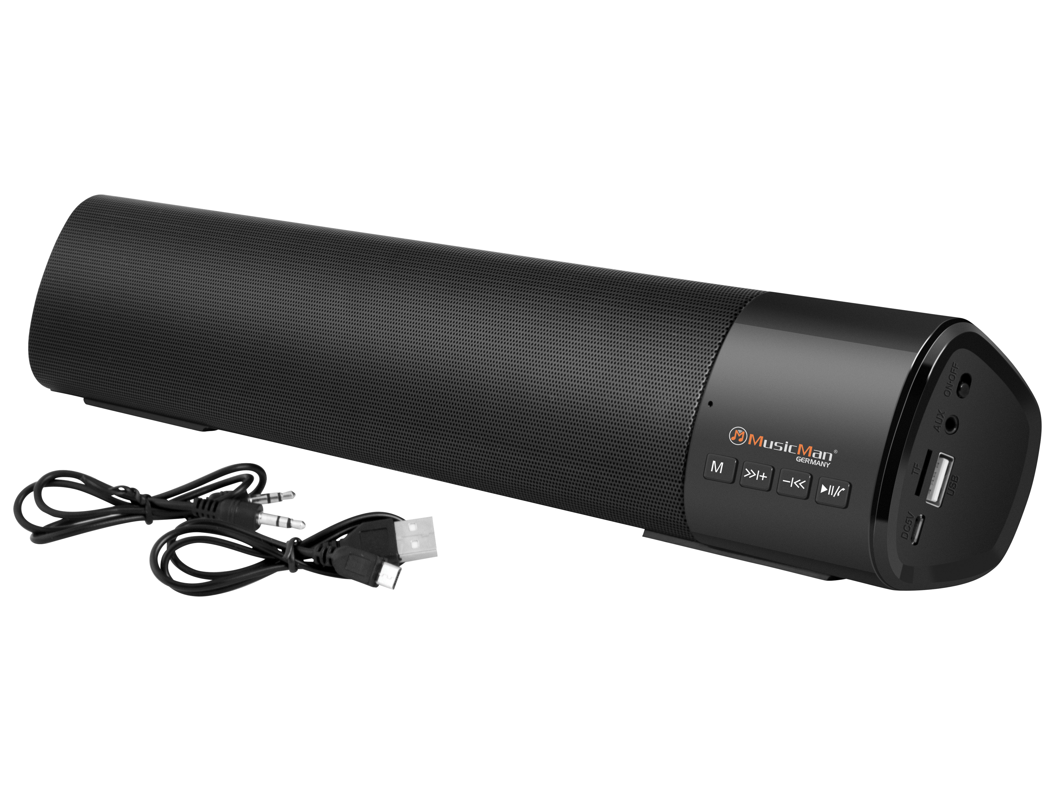 MUSICMAN Mini-Soundbar BT-X54, schwarz MUSICMAN Mini-Soundbar BT-X54, schwarz