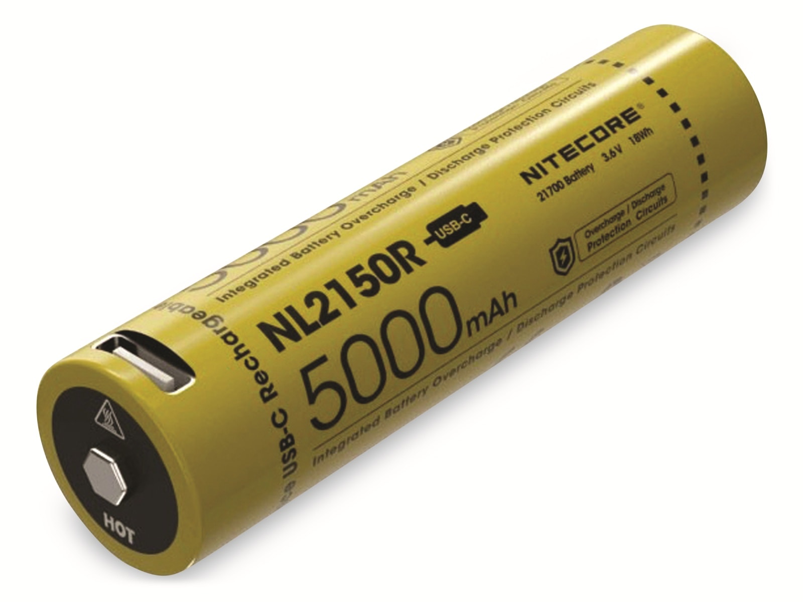 NITECORE Li-Ion-Akku Typ 21700, NL2150R, 3,6V/5000mAh