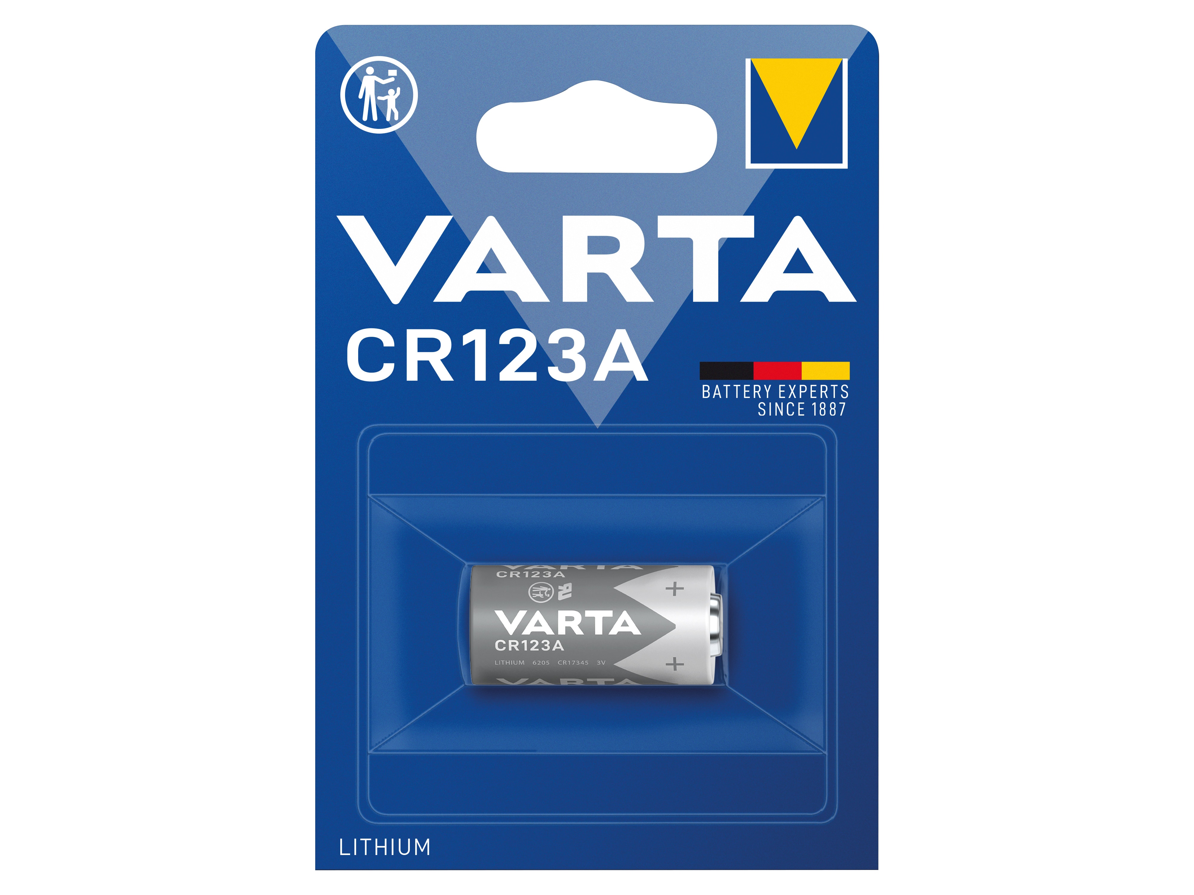 VARTA Lithium-Batterie, CR123A, 3V, Photo