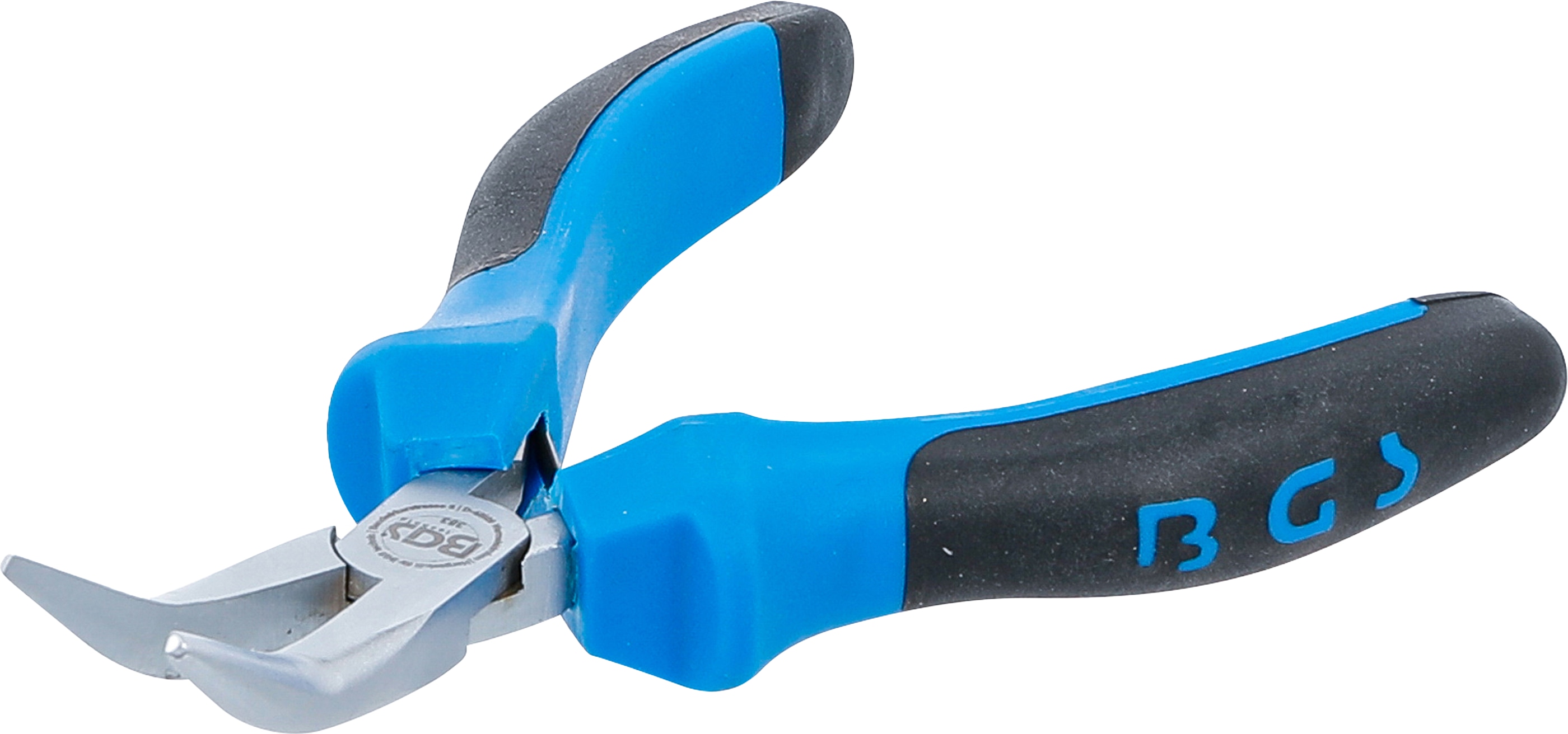 BGS TECHNIC Spitzzange, gebogen