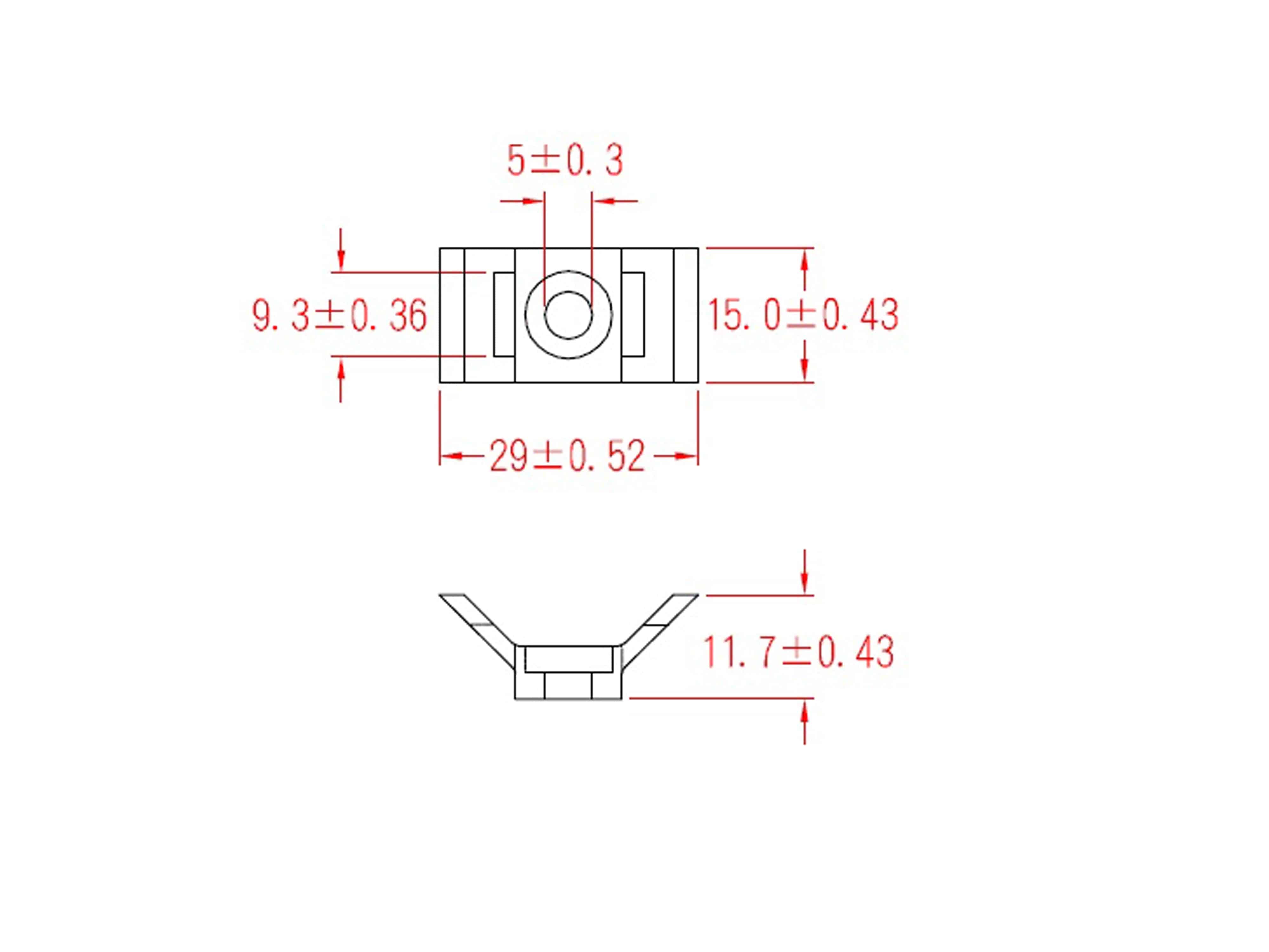KSS Befestigungssockel schraubbar Polyamid 6.6, Natur, Befestigungsloch 5, L=30, B=14,7, 1 Stück KSS Befestigungssockel schraubbar Polyamid 6.6, Natur, Befestigungsloch 5, L=30, B=14,7, 1 Stück
