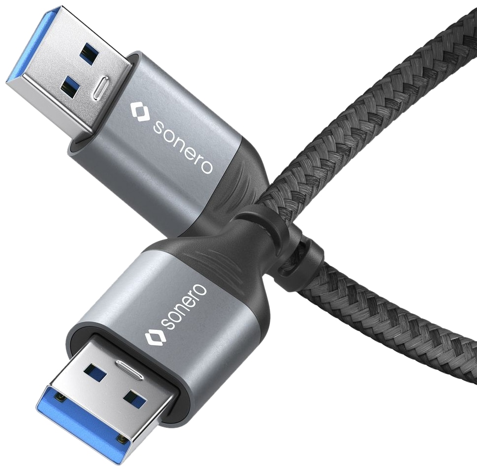 SONERO USB 3.0 Kabel SPC-U050-005 A/A 1,5m grau-schwarz