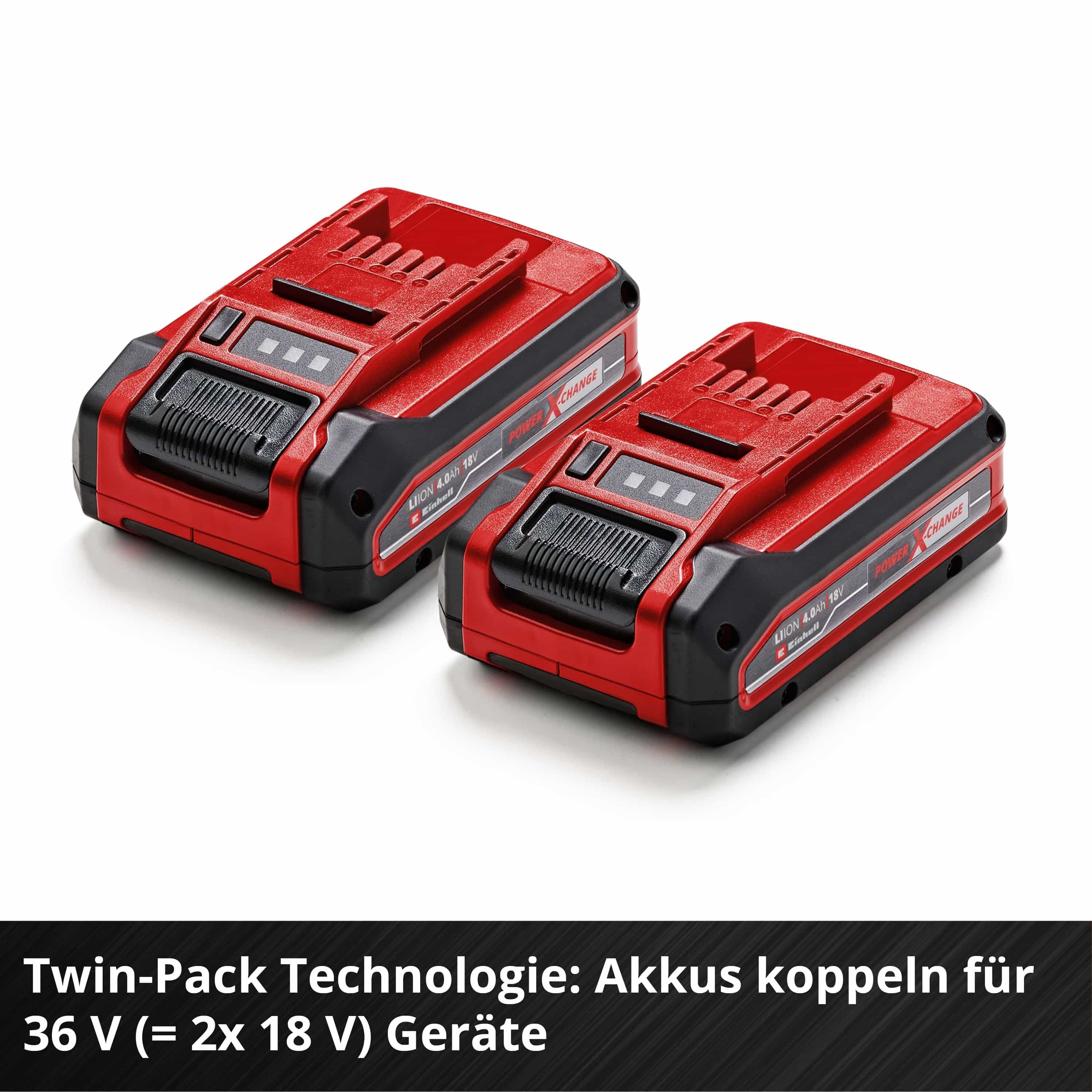EINHELL Akku, 18 V 4,0 Ah, PXC Plus Twinpack EINHELL Akku, 18 V 4,0 Ah, PXC Plus Twinpack