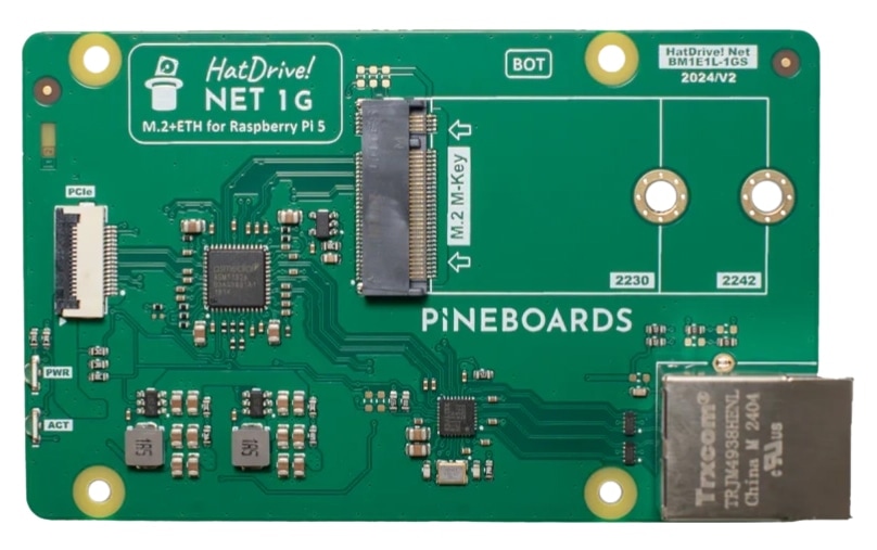 PINEBOARDS, Pineboards NET 1G für Raspberry Pi 5, PP3-200040 PINEBOARDS, Pineboards NET 1G für Raspberry Pi 5, PP3-200040
