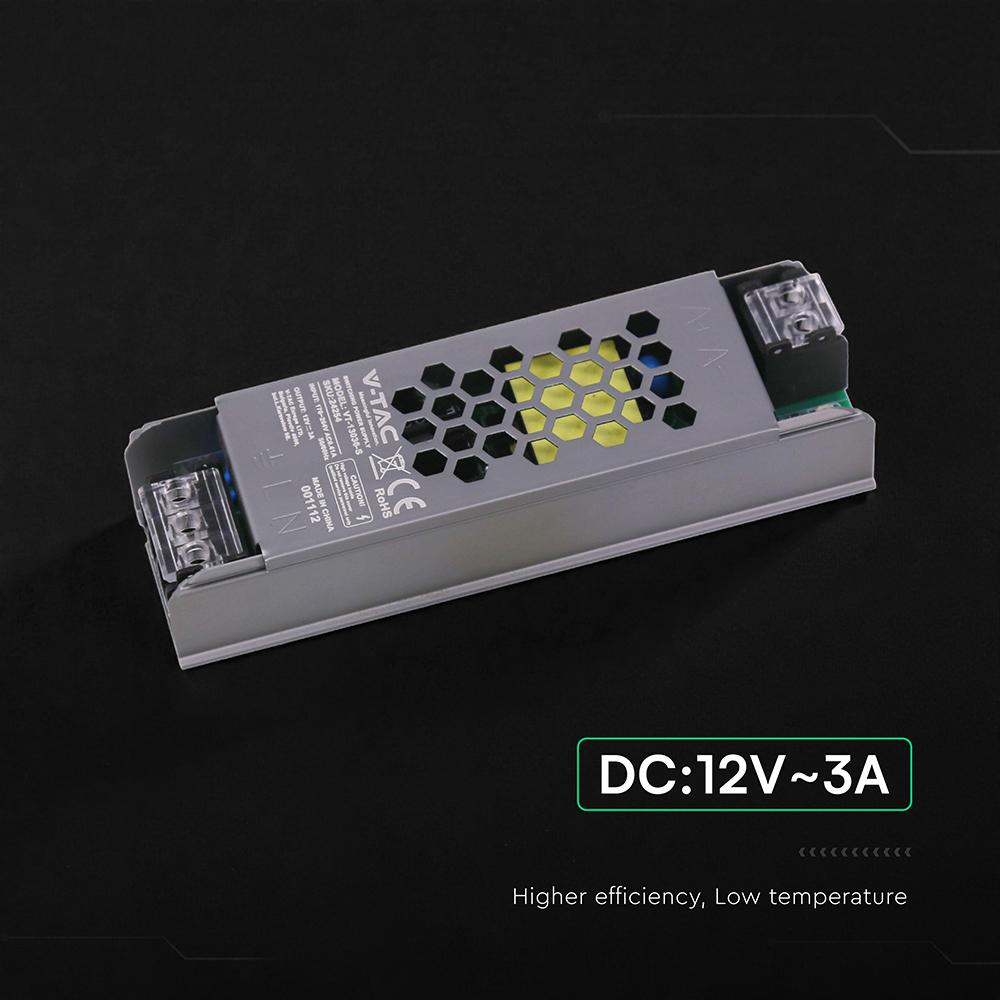 V-TAC Schaltnetzteil, VT-24254, 12V/3,0A, 36W, IP20