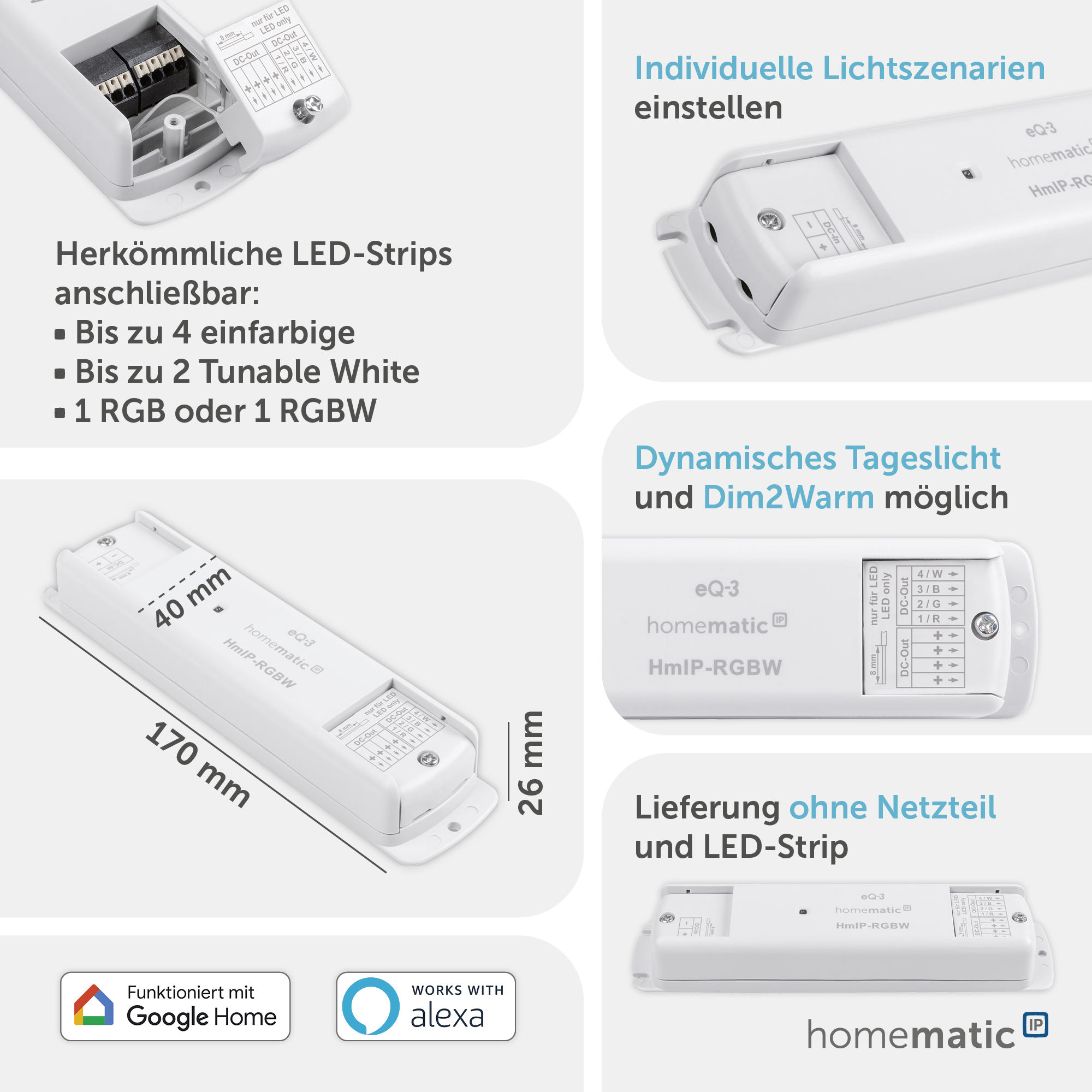 HOMEMATIC IP 157662A0, LED Controller RGBW