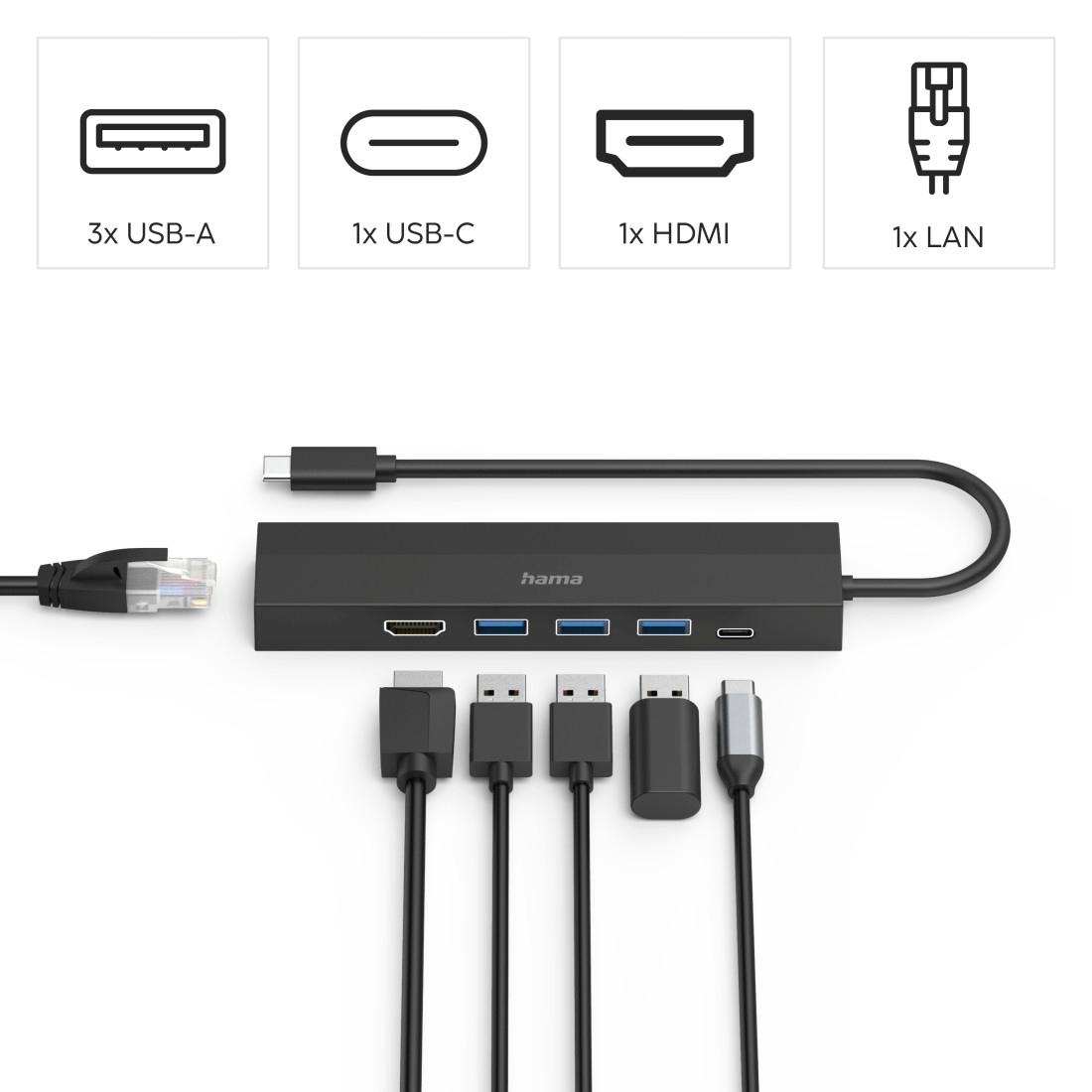 HAMA USB-C Hub Mulitport
