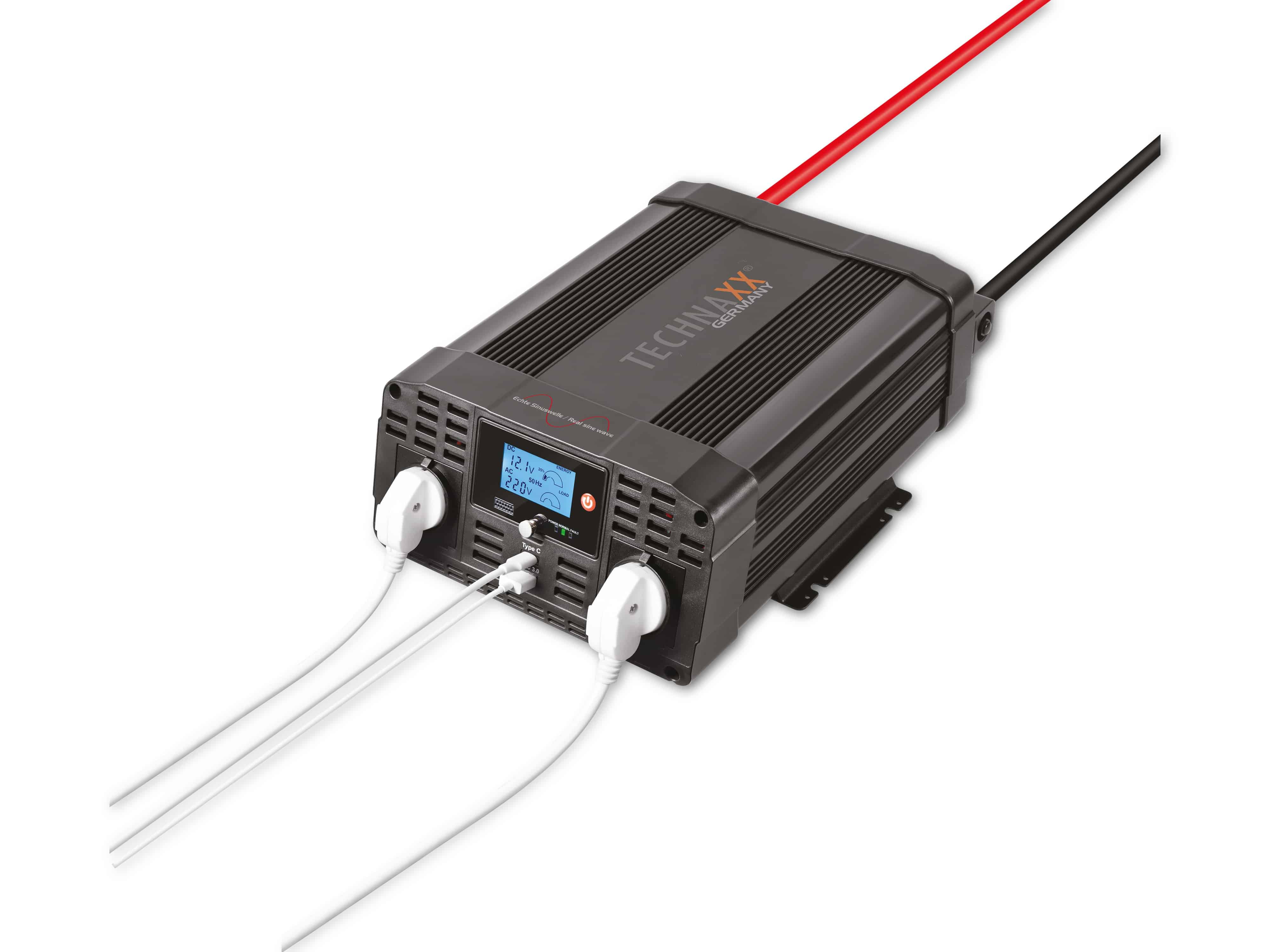 TECHNAXX Wechselrichter TE22 Sinus, 2000 W