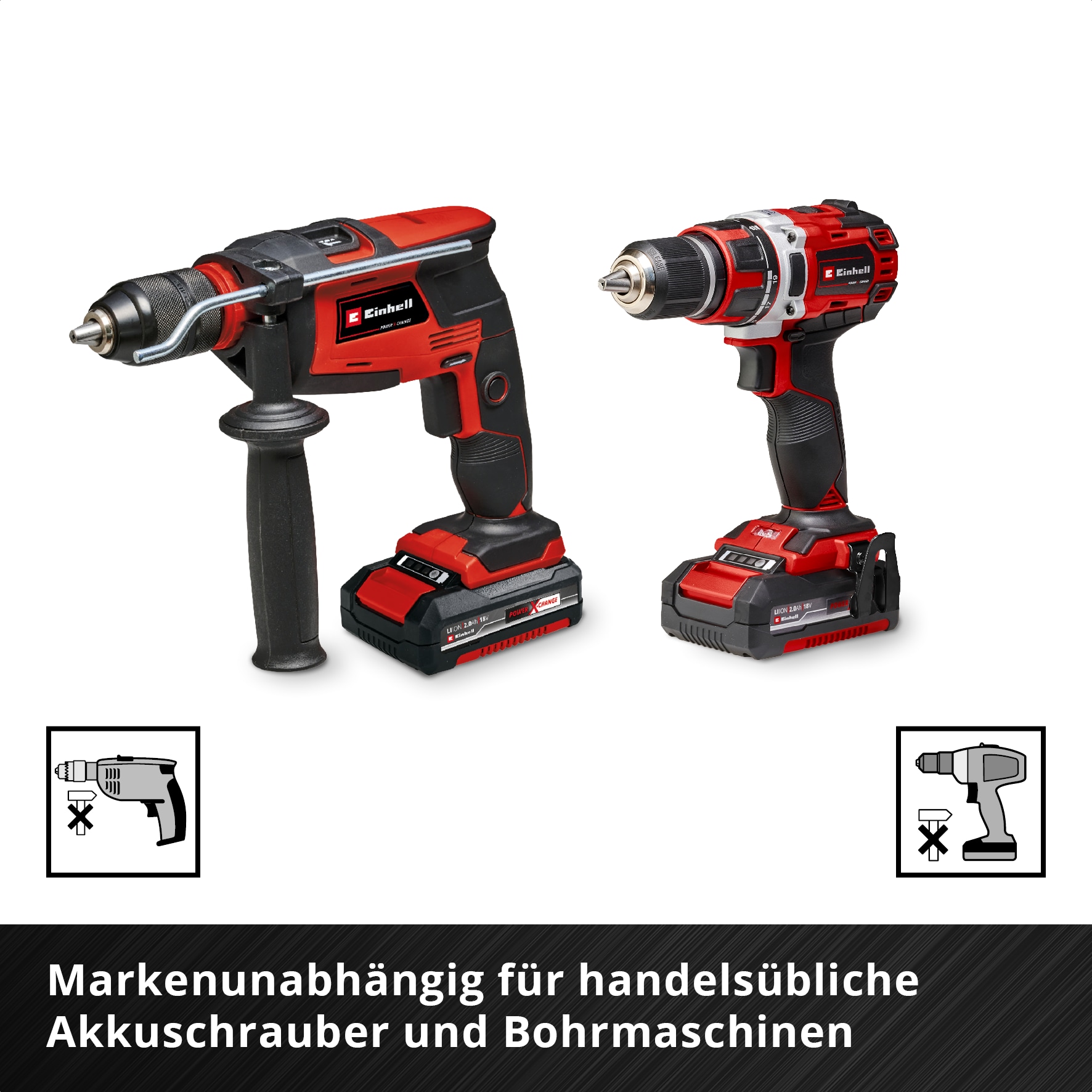 EINHELL Bit-Set, 118623, Karabiner, 10-teilig