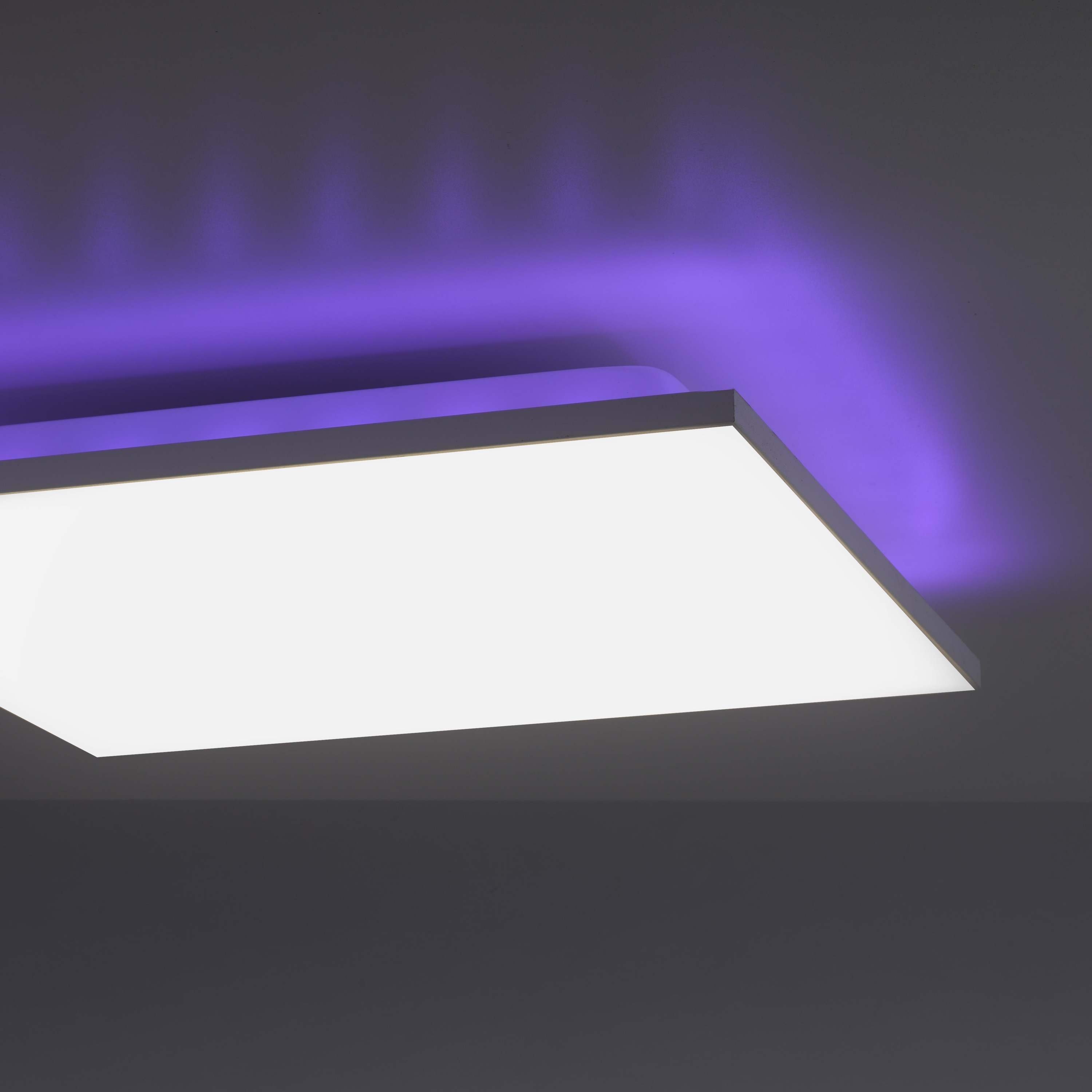 JUST LIGHT LED-Deckenleuchte 15600-16 weiß, 21,2 W, 2300lm, CCT, RGB, Fernbedienung