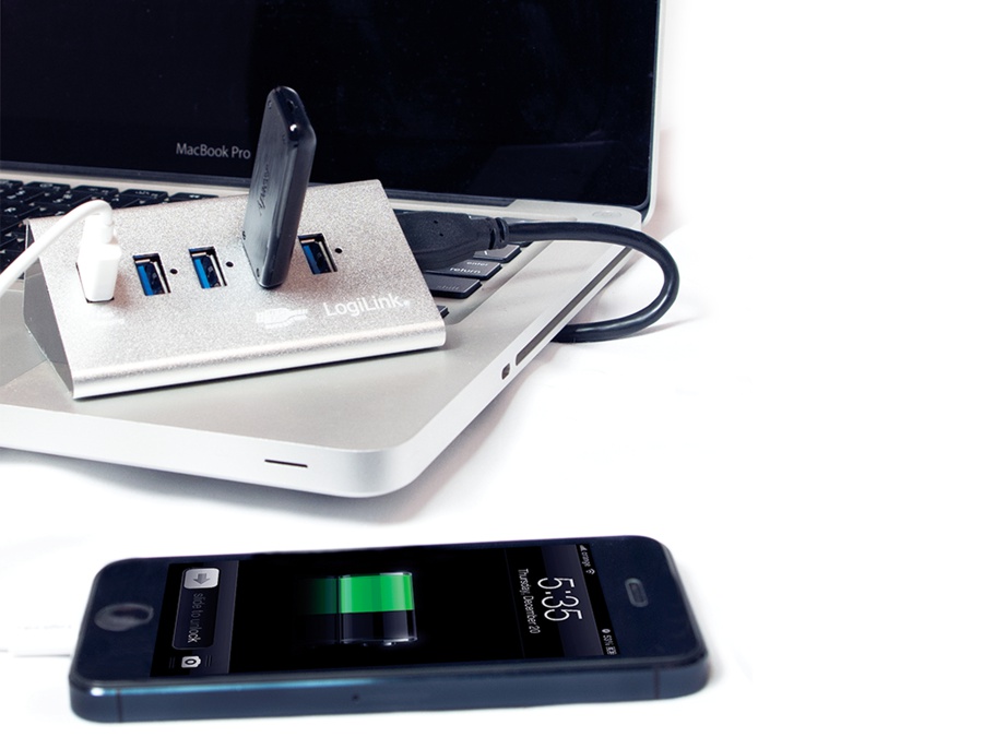 LOGILINK USB 3.0-Hub UA0227, 4-port, aktiv LOGILINK USB 3.0-Hub UA0227, 4-port, aktiv