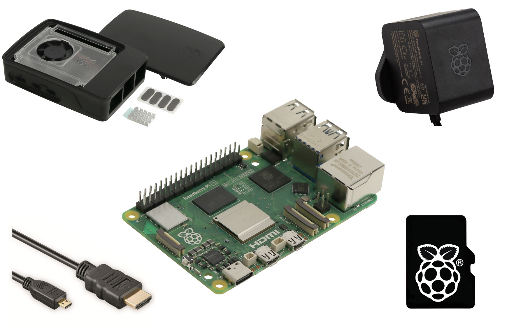 RASPBERRY PI 5 Starter-Set, 8 GB, schwarz RASPBERRY PI 5 Starter-Set, 8 GB, schwarz