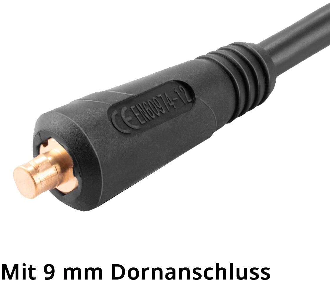 STAHLWERK MMA | ARC Elektrodenhalter bis 200 A, 4561, 5 m Schweißkabel mit 25 mm² und 9 mm Stecker