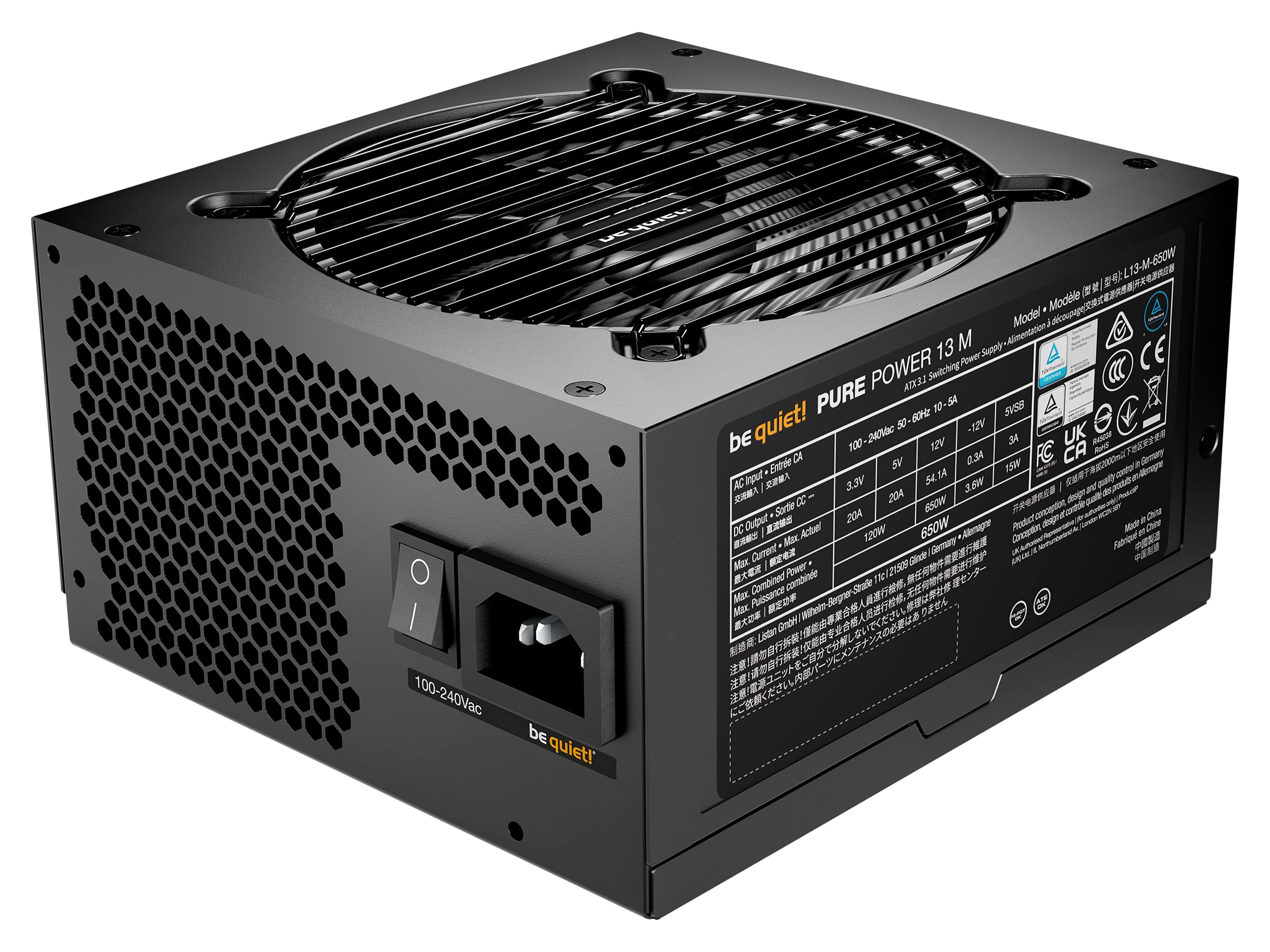BE QUIET! PC-Netzteil Pure Power 13M 650W