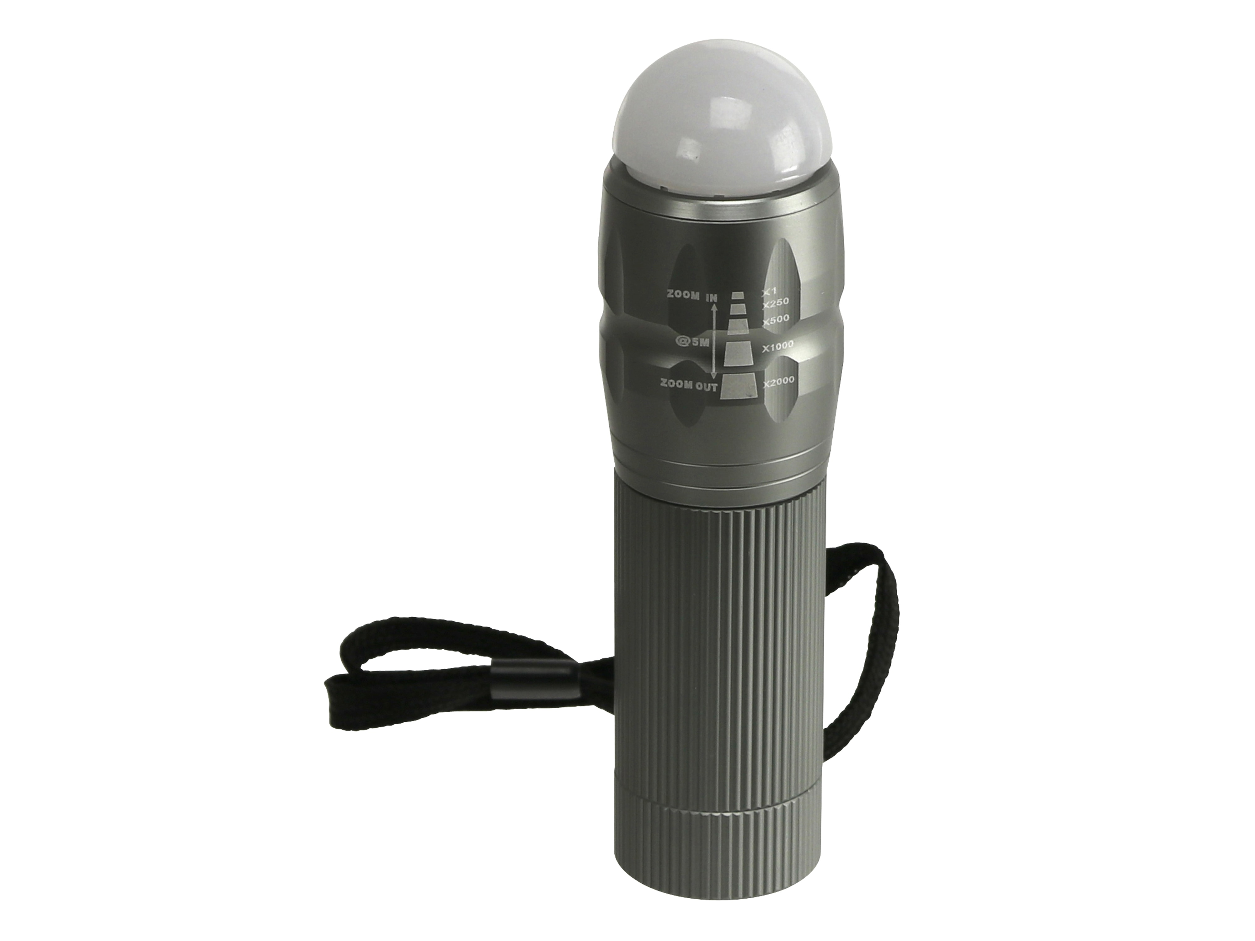 LED-Taschenlampe, WTE-490M-1, Alu, 400 lm, grau LED-Taschenlampe, WTE-490M-1, Alu, 400 lm, grau