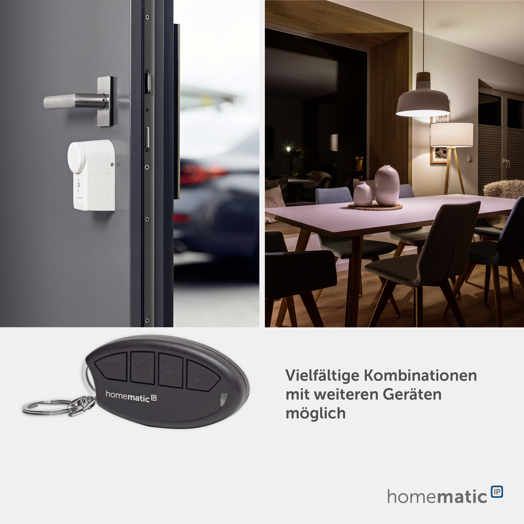 HOMEMATIC IP Smart Home 142561A0, Schlüsselbundfernbedienung - Zutritt