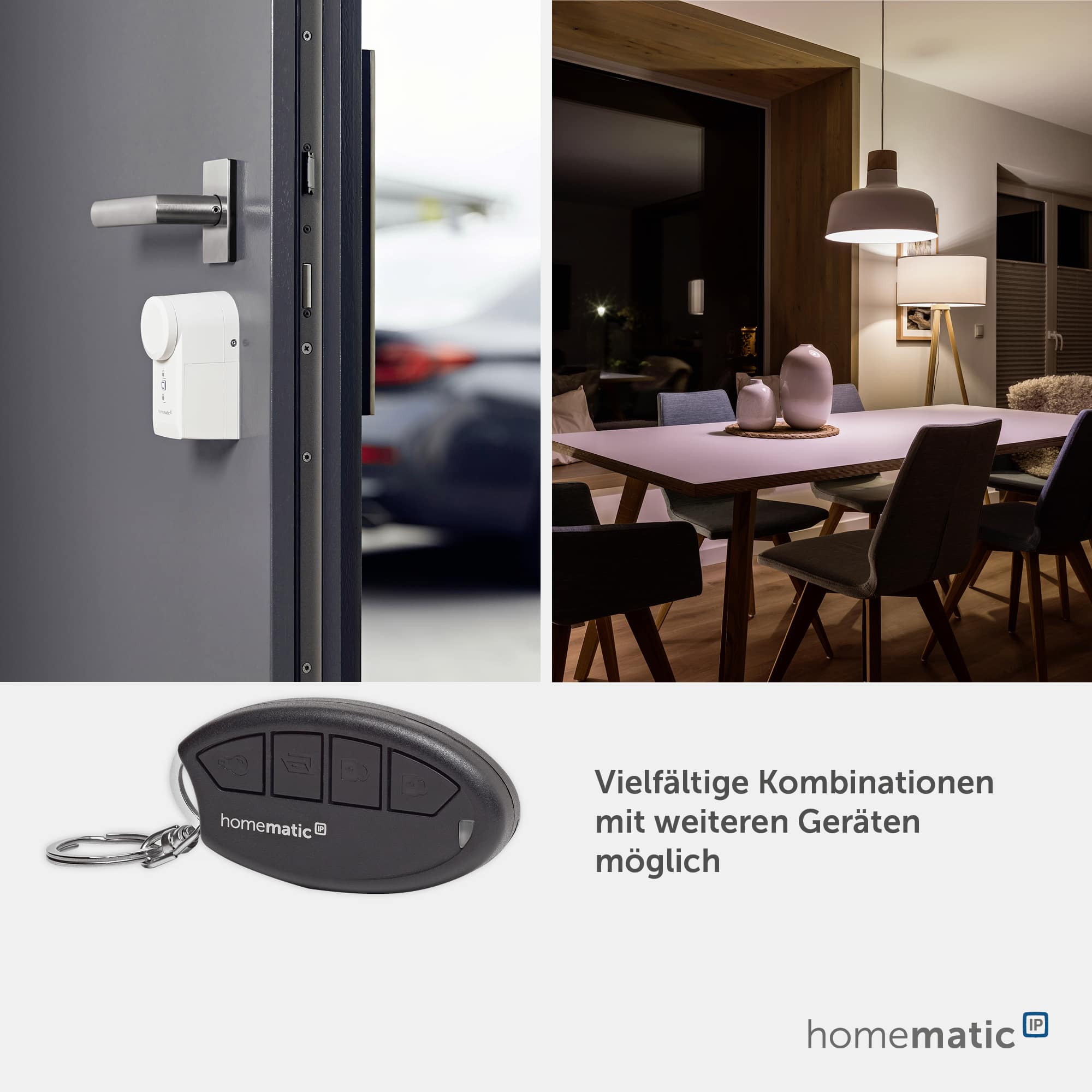HOMEMATIC IP Smart Home 142561A0, Schlüsselbundfernbedienung - Zutritt